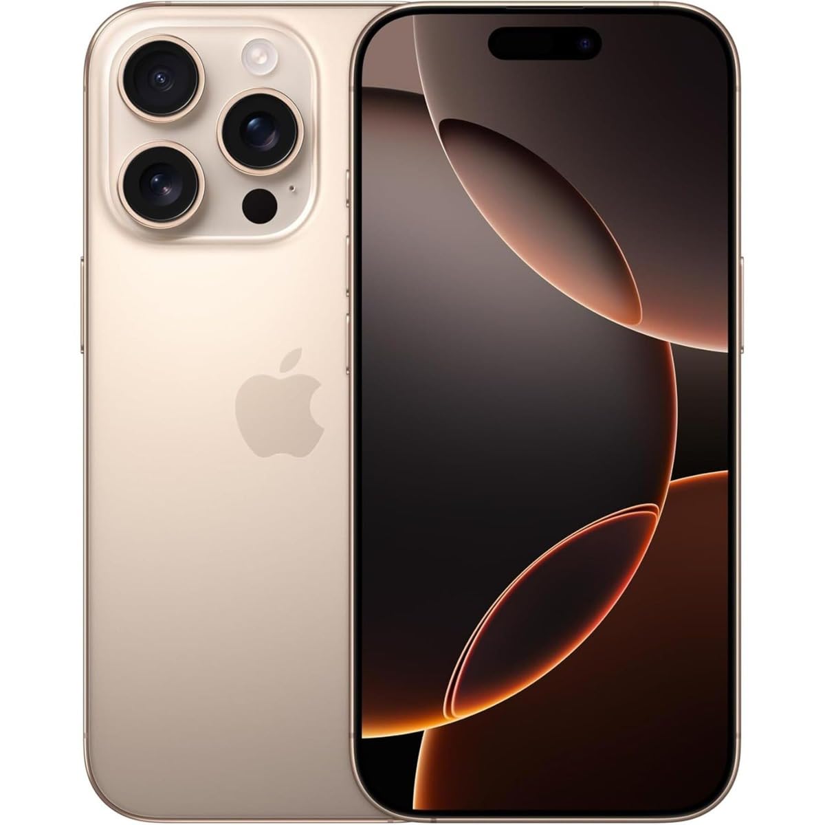 Apple iPhone 16 Pro, US Version, 128GB, Desert Titanium - Unlocked (Renewed)