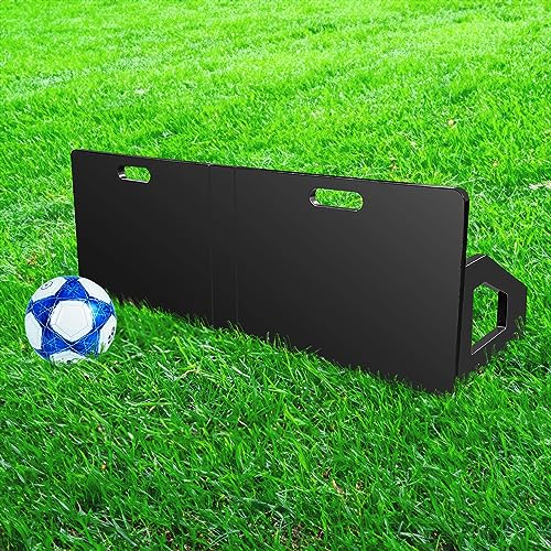 Royxen Soccer Rebounder Large Foldable Dual Angles Training Board for Soccer Training (33 x 13 Inch, Black)