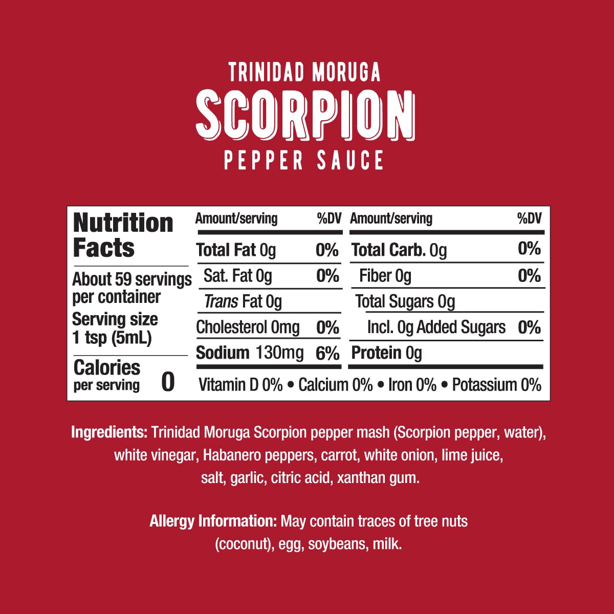 Melinda’s Scorpion Pepper Hot Sauce - Gourmet Scorpion Hot Sauce - Made with Trinidad Moruga Pepper, Carrots, Onion & Lime Juice - Keto, Vegan, Gluten Free - 10oz Squeeze, 1 Pack