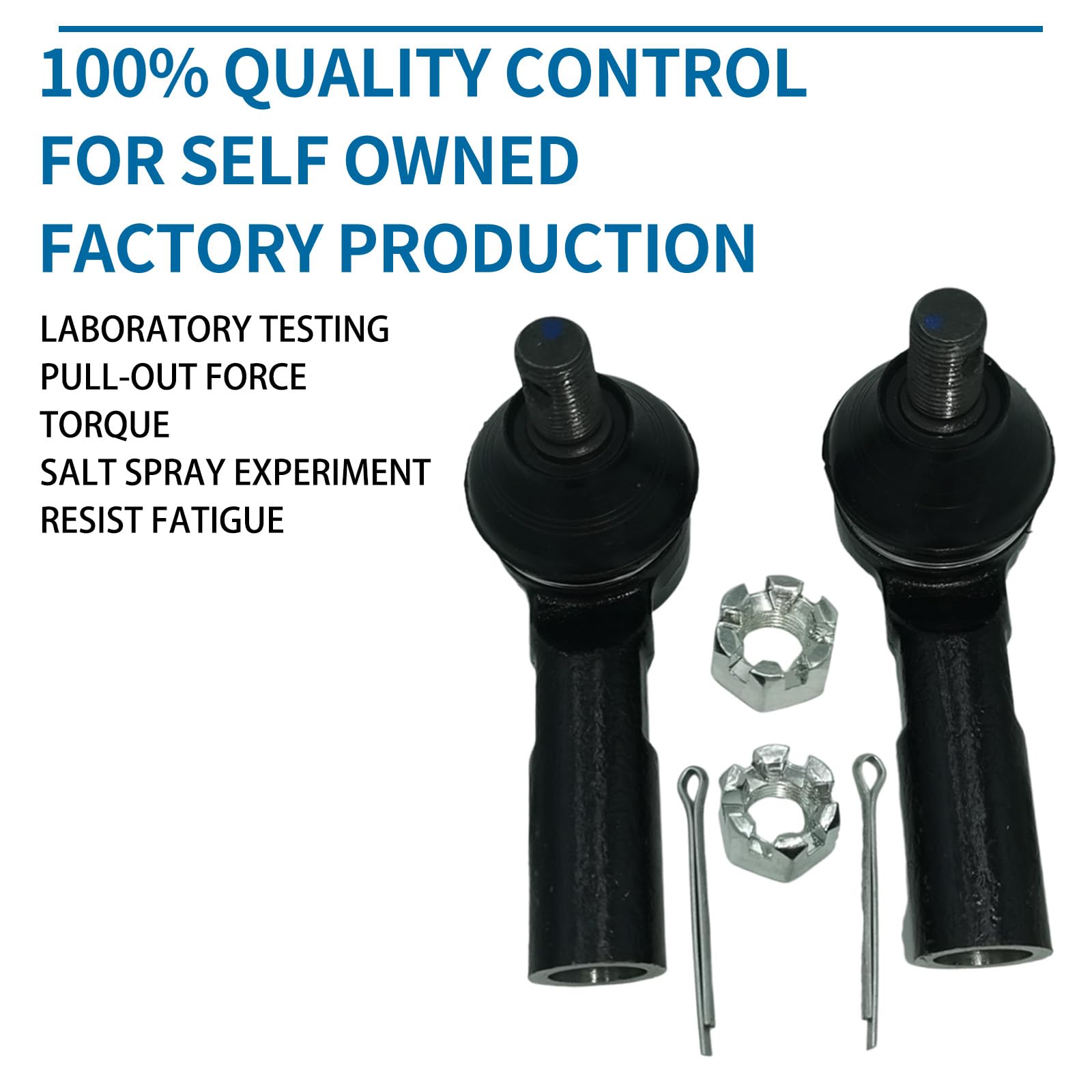 XCPMC Front Outer Tie Rod End 2 Pcs Left & Right|Replacement For 1995-2004 Toyota Tacoma|Replace OE#: ES80309 Black