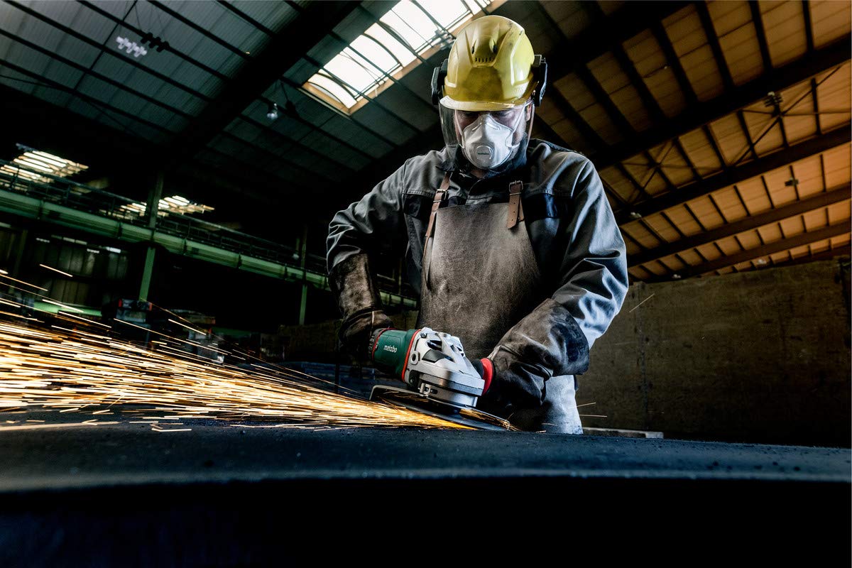 Metabo 9-Angle Grinder, 6,600 RPM, 15.0 Amp W/Lock-On Trigger, Performance Angle Grinders, W24-230 MVT, 606467420, Green