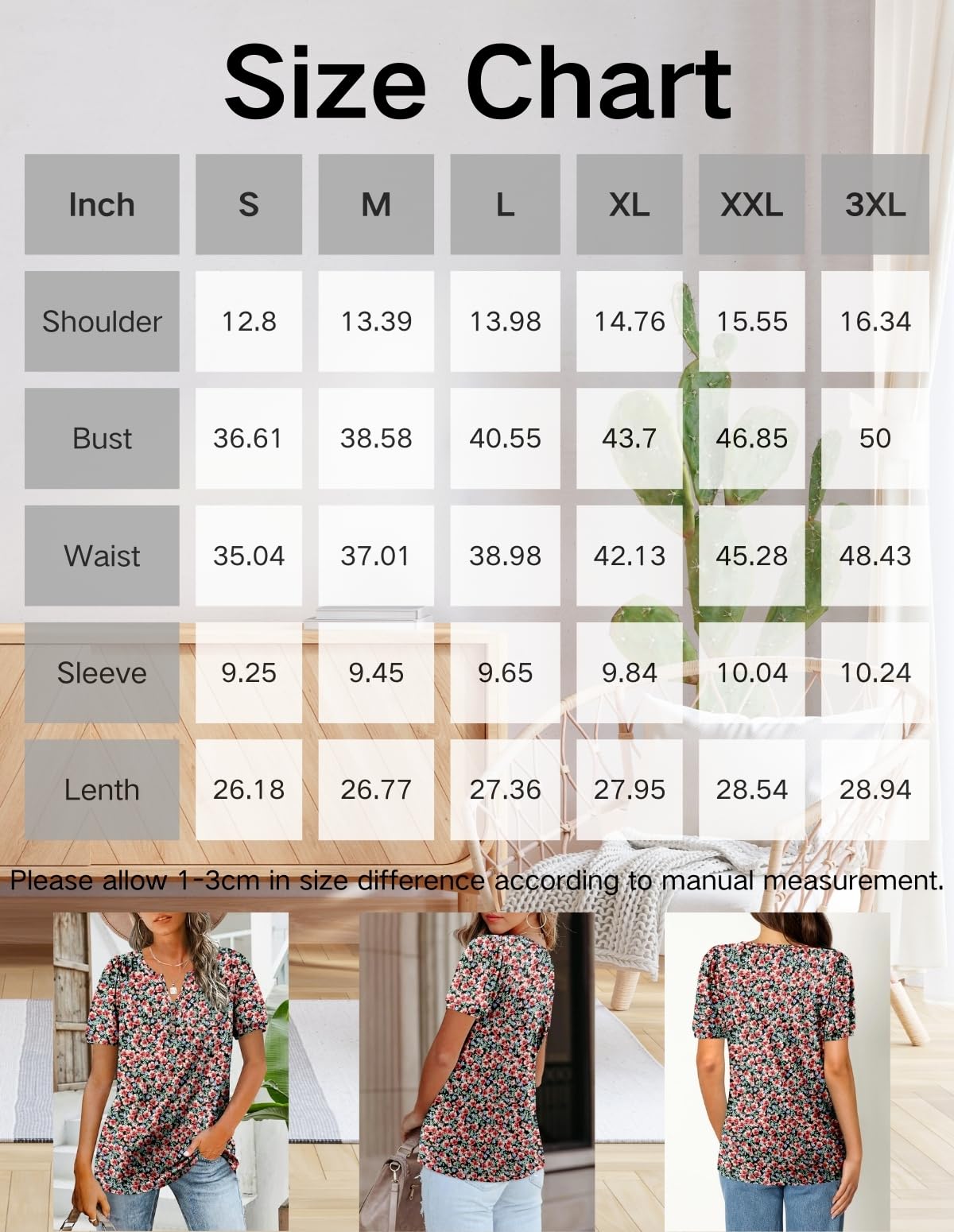 BETTE BOUTIK Women Plus Size TShirts Summer Oversized Short Sleeve Tunic Tops Casual Blouse Fashion V Neck Boho Floral Cute Vintage Shirt Blue Green 3X