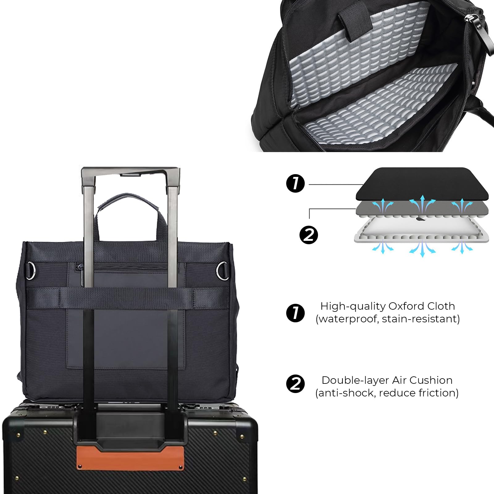 Messenger Bag for Men 15.6-16 Inch Laptop Bag Briefcase Crossbody Bag Satchel Shoulder Bag