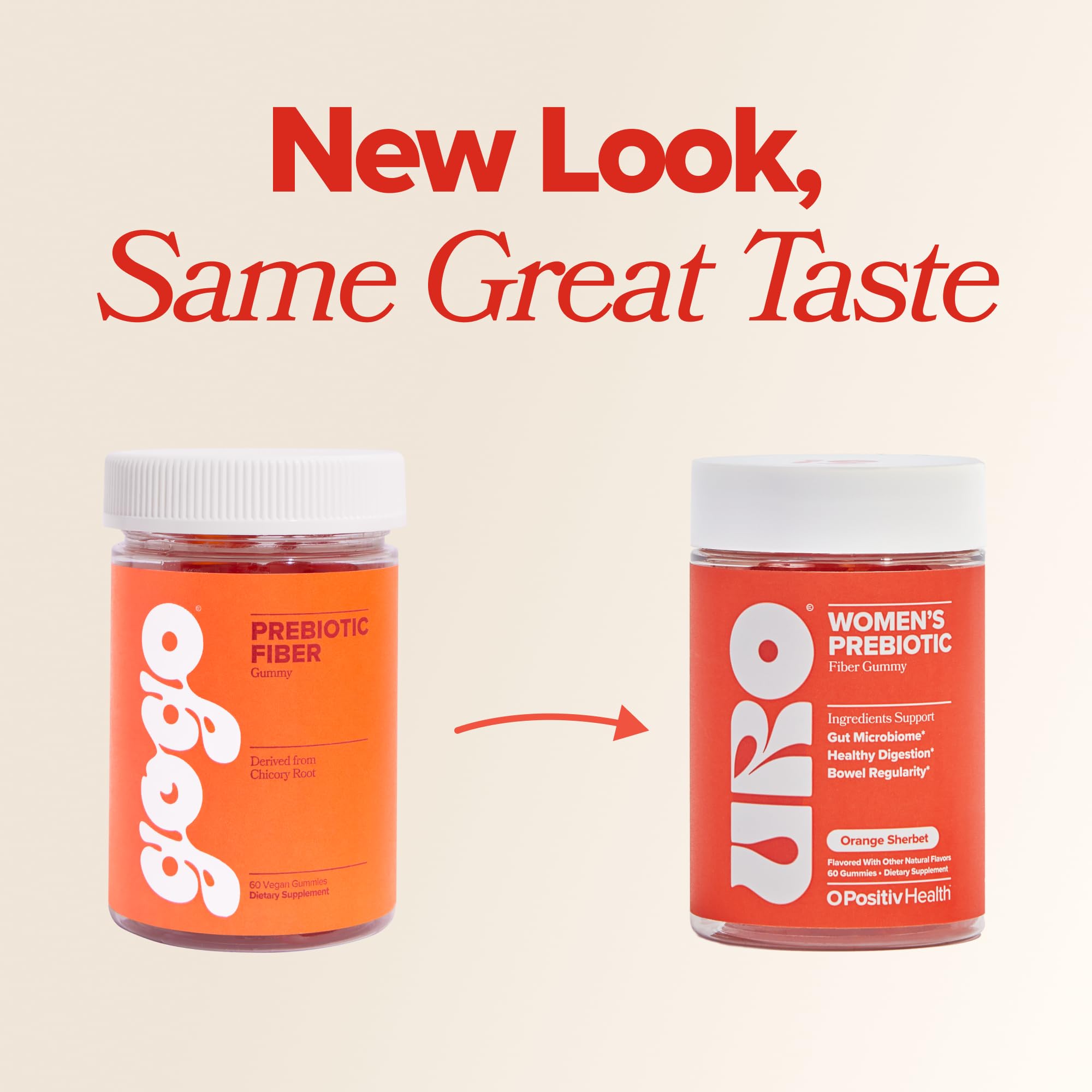 URO Fiber Gummies for Adults, 60 Count (Pack of 1) - Prebiotic Chicory Root Inulin Fiber Supplement - Daily Gummy Fiber for Digestive Gut Health - Non-GMO, Vegan & Cruelty-Free