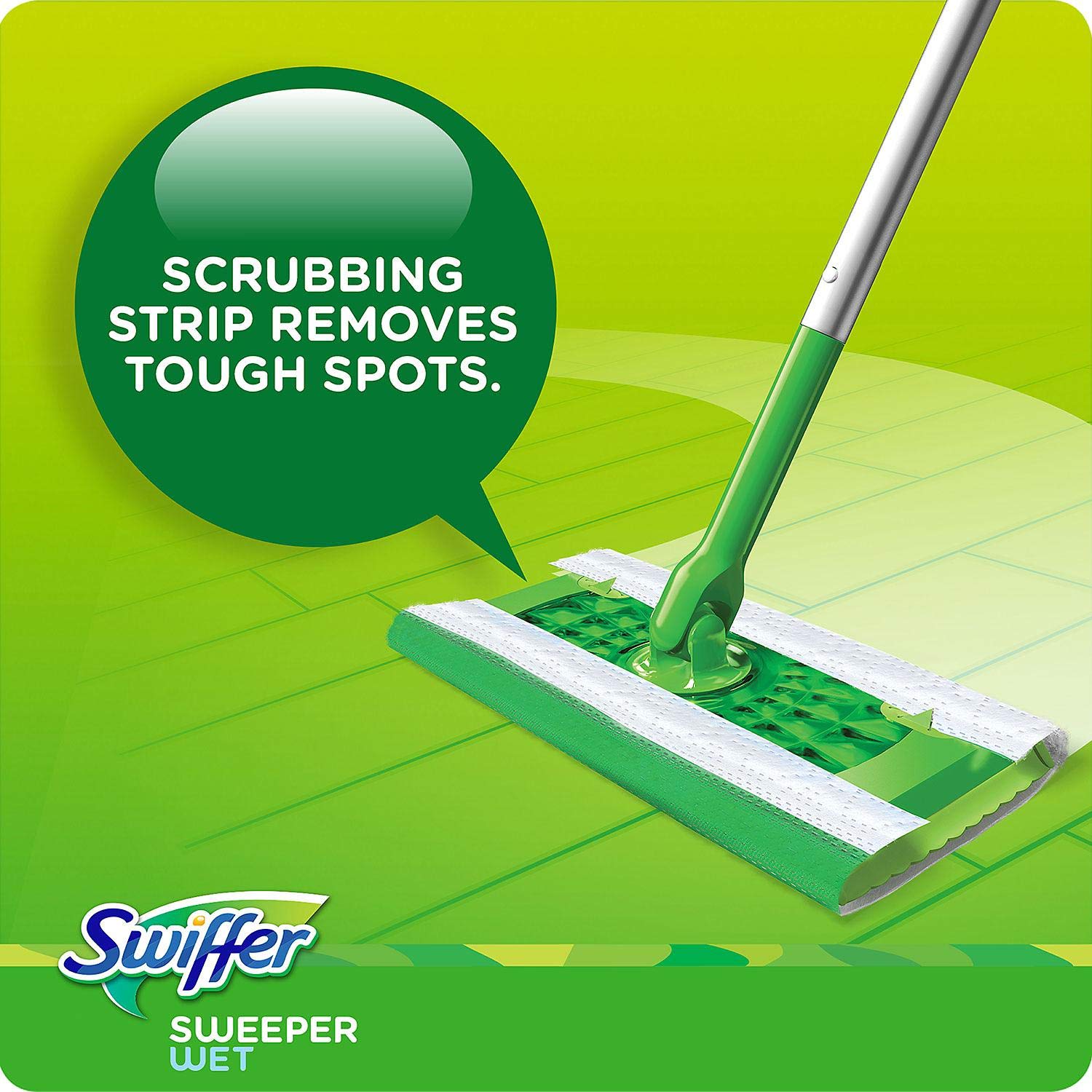 Swiffer Sweeper Wet Cloth Refill, White 64 Count