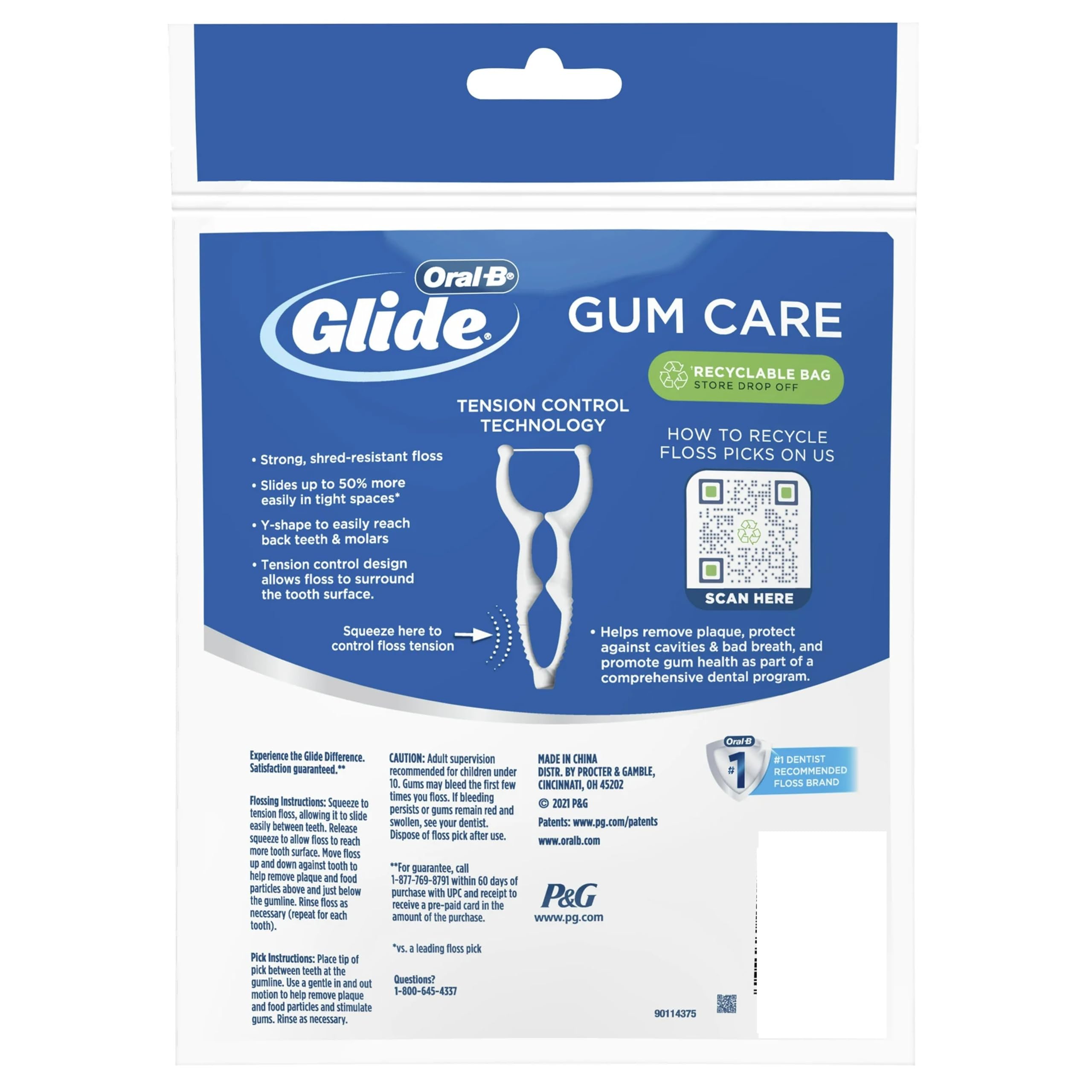 GLIDE - 749931 Glide Pro-Health Advanced Floss Picks 30 Ea (Pack of 12)