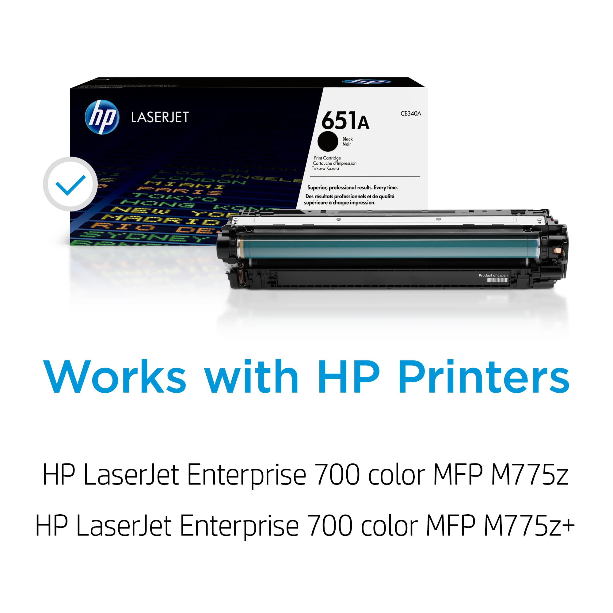 HP 651A Black Toner Cartridge | Works with HP LaserJet Enterprise 700 color MFP M775 Series | CE340A