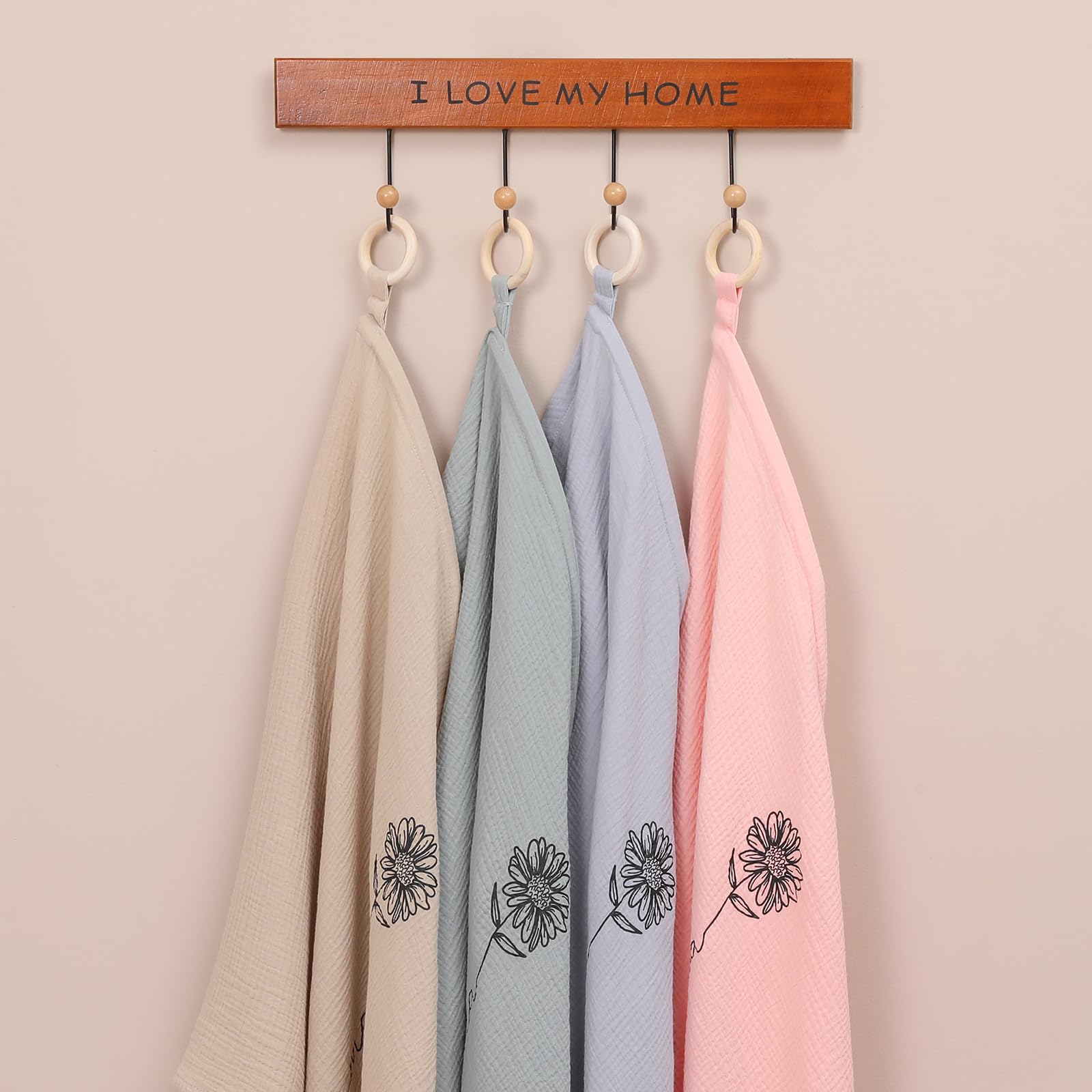 RWRWMOONPUT Muslin Nursing Cover for Baby Breastfeeding, Nursing Clothes with hoop for Mom Breathable, Cotton Multi-use Carseat Canopy (Coral almond)