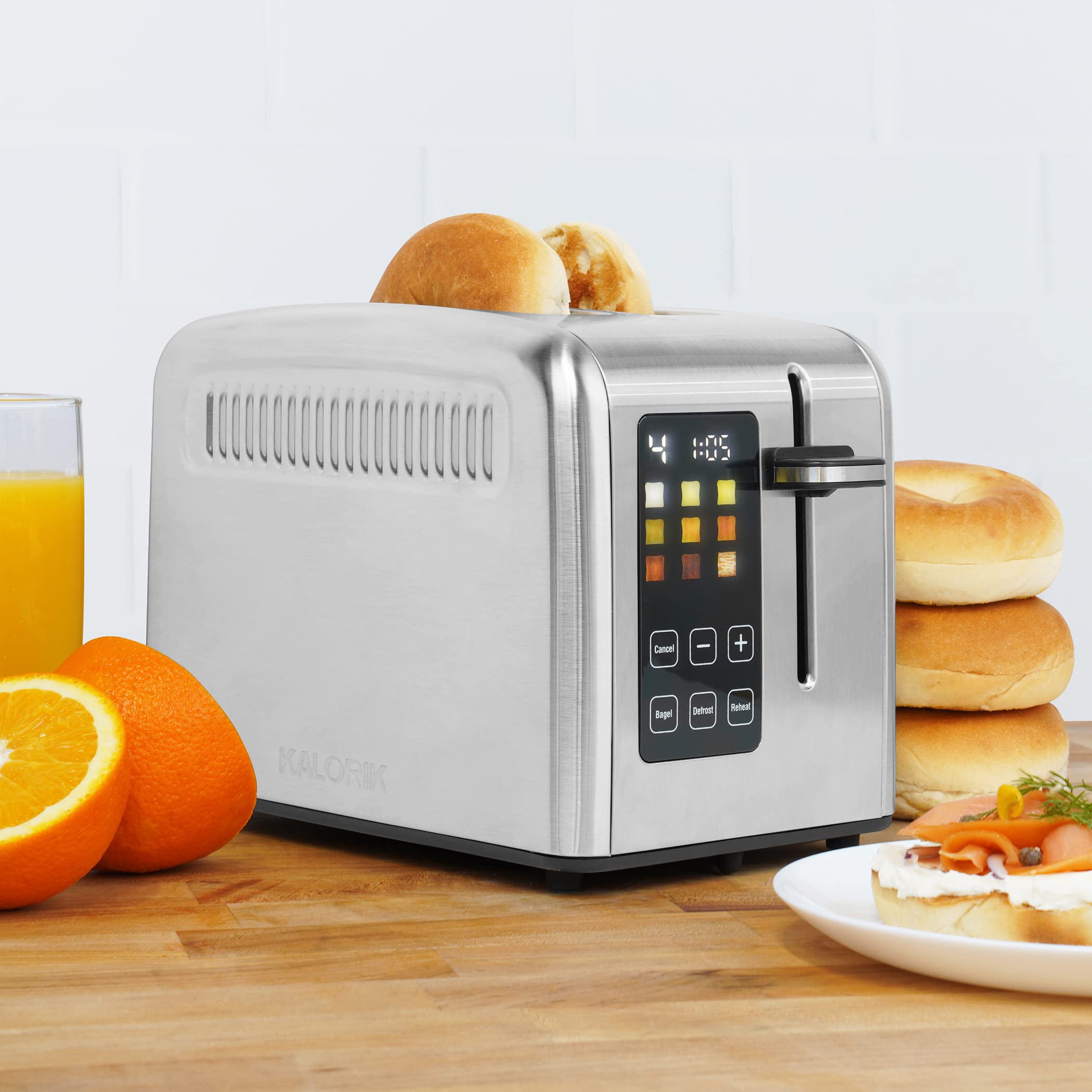 Kalorik 2-Slice Touchscreen Rapid Toaster, in Stainless Steel (TO 50665 SS)