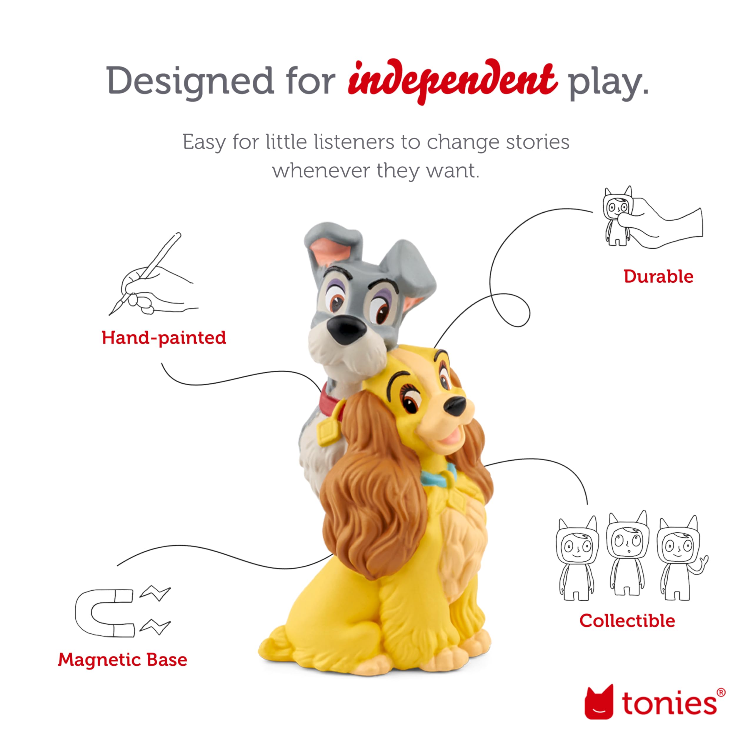 Tonies Lady and The Tramp Audio Toy Figurine from Disney