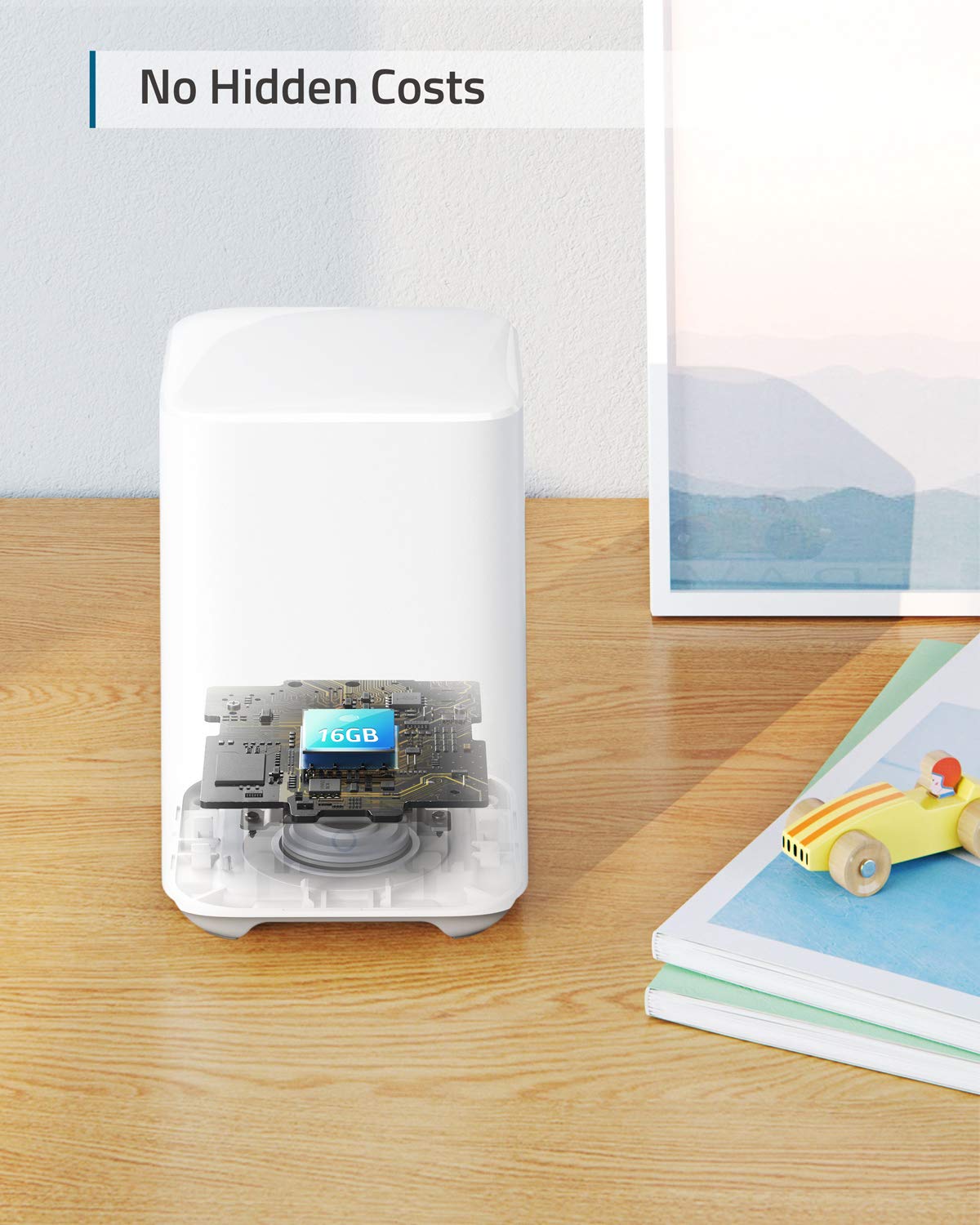 eufy Security, eufyCam 2C Pro Wireless Home Security Add-on Camera, 2K Resolution, 180-Day Battery Life, HomeKit Compatibility, IP67 Weatherproof, Night Vision, and No Monthly Fee.