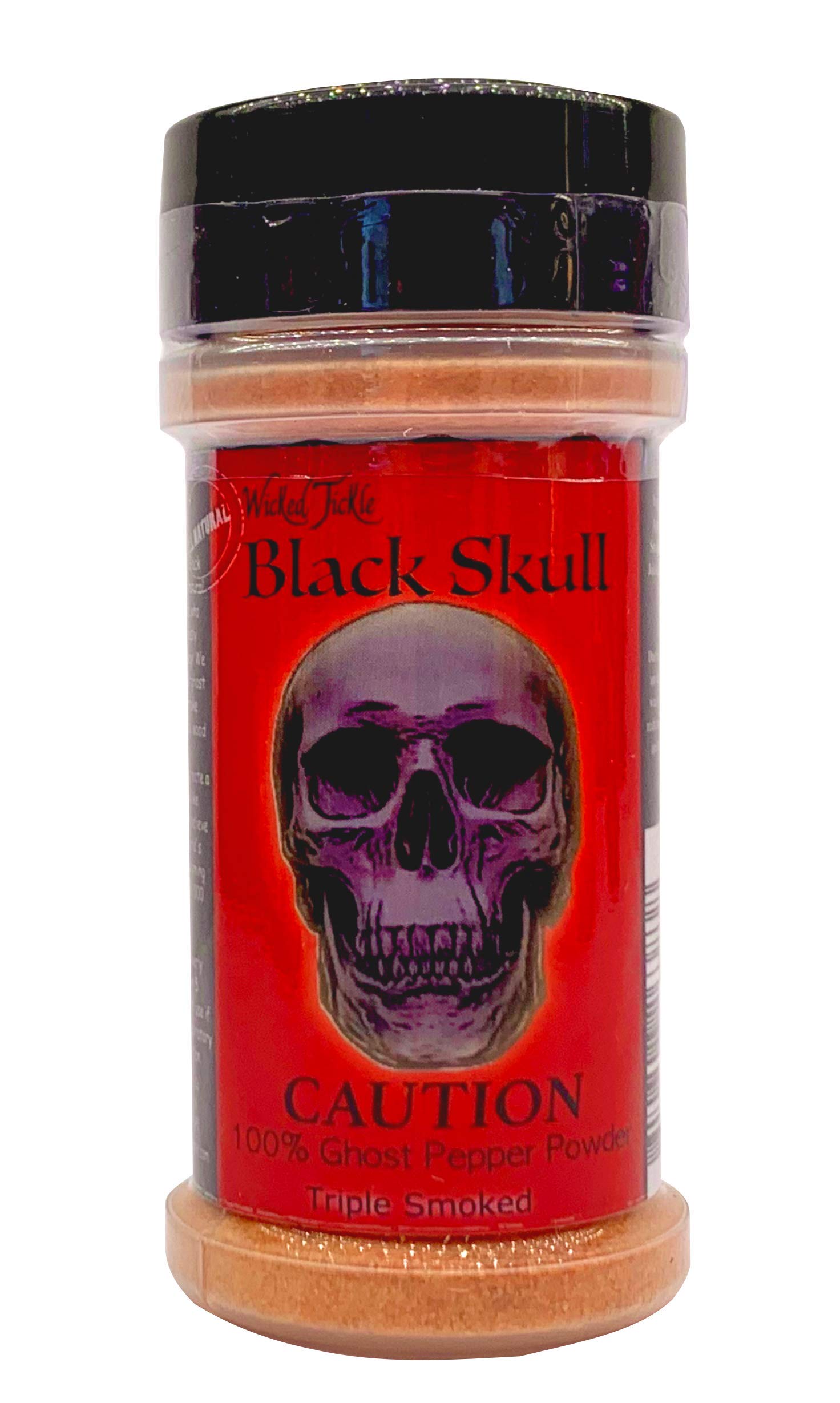 Wicked Tickle Black Skull Smoked Ghost Pepper Powder, 2 oz