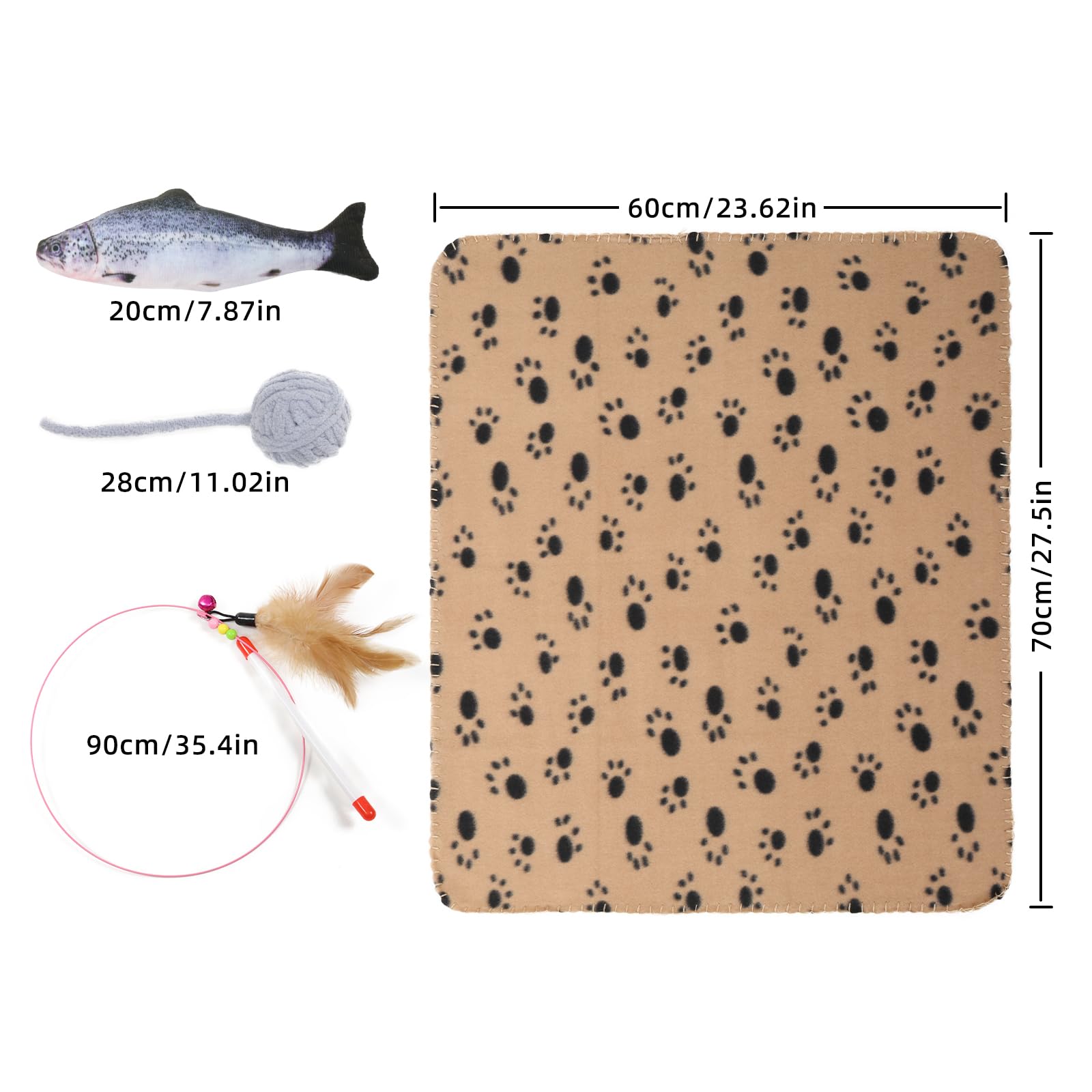 TSEB4TEP Cat Tunnel, Indoor Cat Toy, Roller Track Cat Toy, Collapsible S-Shaped Play Tube, 10.5 Inch Diameter Maze Cat House for Cats, Puppies, Rabbits, Ferrets, Cat Toy Set