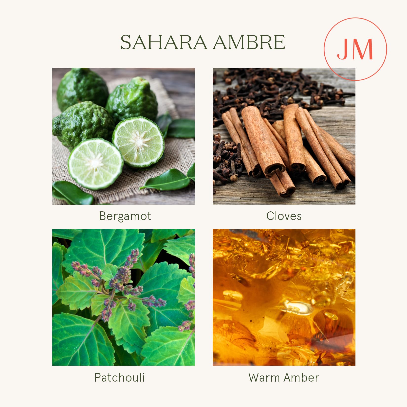 LA JOLIE MUSE Amber Candle, Scented Candles for Home, Large 2-Wick Soy Candles, Candle Gifts for Women & Men, Luxury Jar Candles, 60 Hours Long Burning, Sahara Ambre, 12oz