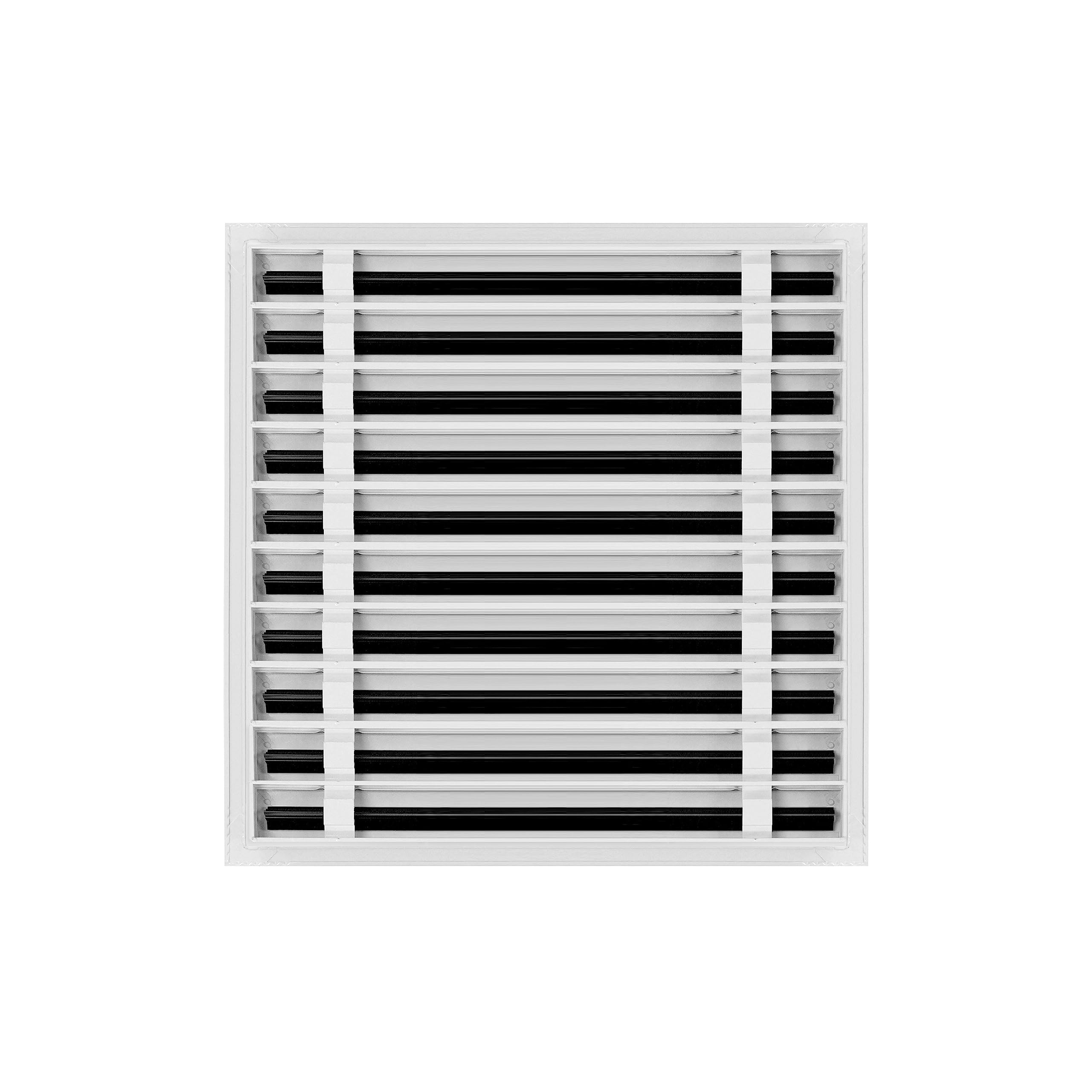 BUILDMART - 20x20 Modern AC Vent Cover - Decorative White Air Vent - Standard Linear Slot Diffuser - Register Grille for Ceiling, Walls & Floors - Texas Buildmart