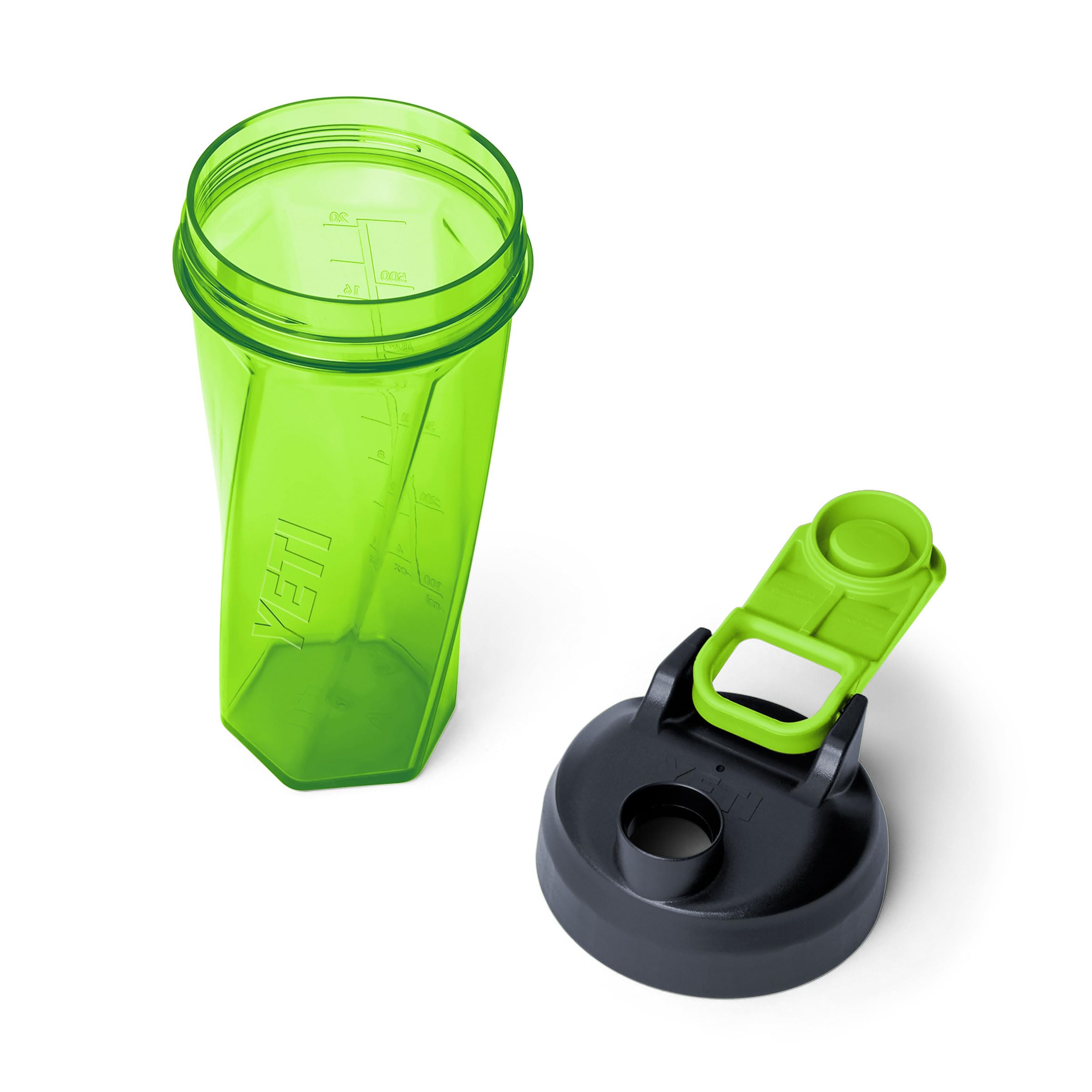 YETI Yonder Helimix Vortex Blender Shaker Bottle Holds up to 27oz | No Blending Ball or Whisk | USA Made | Portable Pre Workout Whey Protein Drink Shaker Cup | Dishwasher Safe, Venom