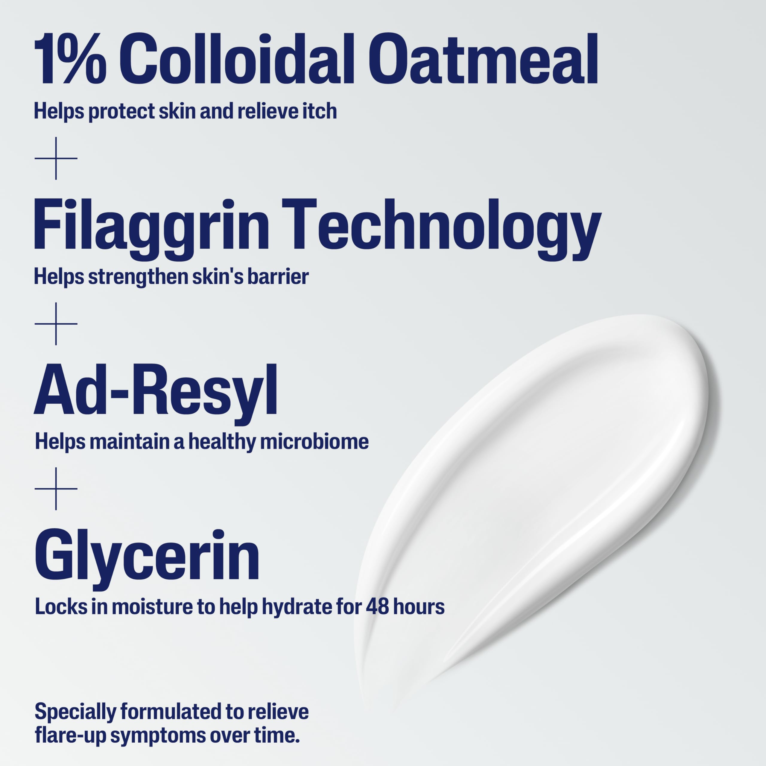 CETAPHIL ECZEMA RESTORADERM Soothing Moisturizer, For Eczema Prone Skin, 16 oz, Fewer Symptom Flare-Ups, 48 Hour Hydration, 1% Skin Protectant Colloidal Oatmeal, Steroid Free, Doctor Recommended Brand