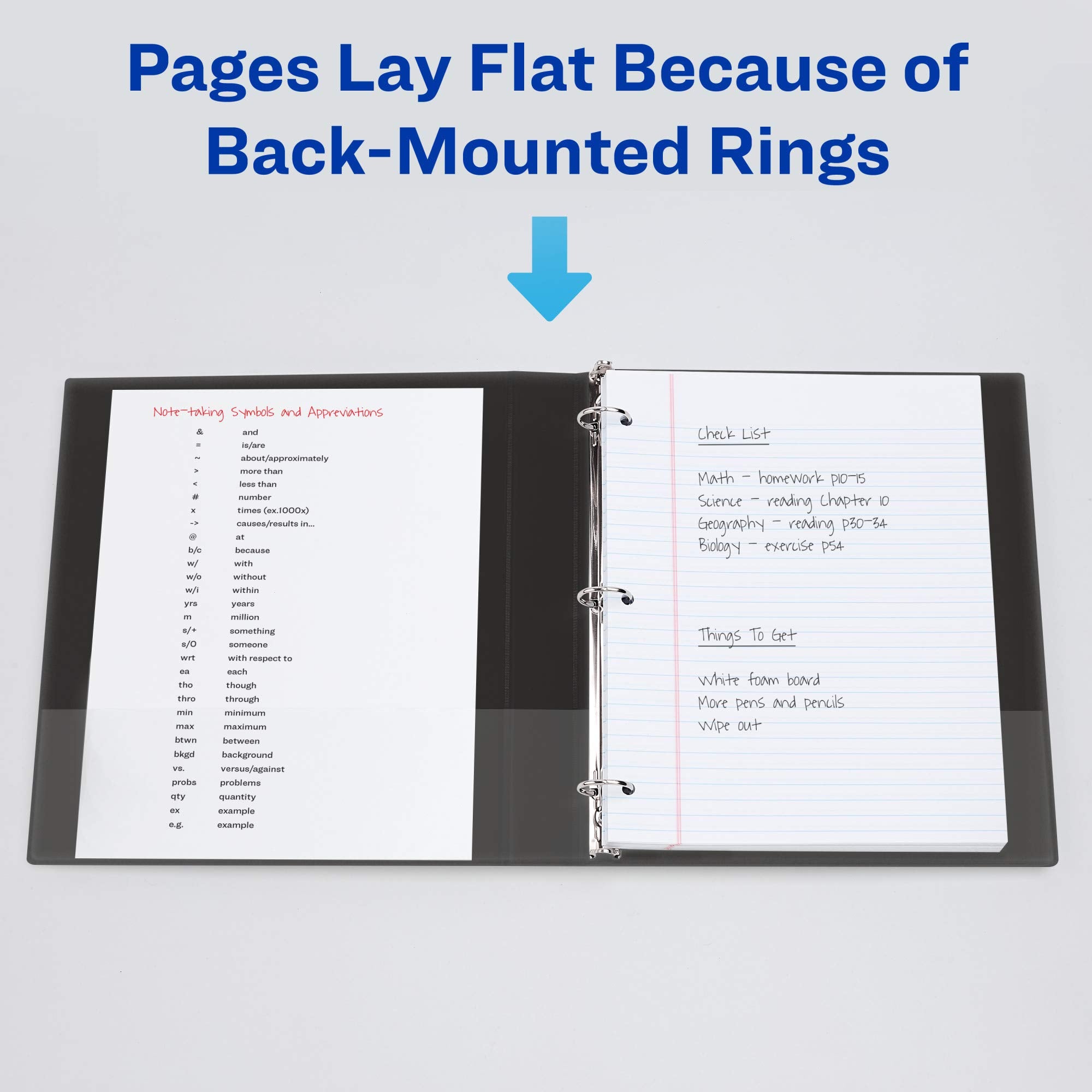 Avery Heavy-Duty View 3 Ring Binder, 1" One Touch EZD Rings, 1 Red Binder (79170)