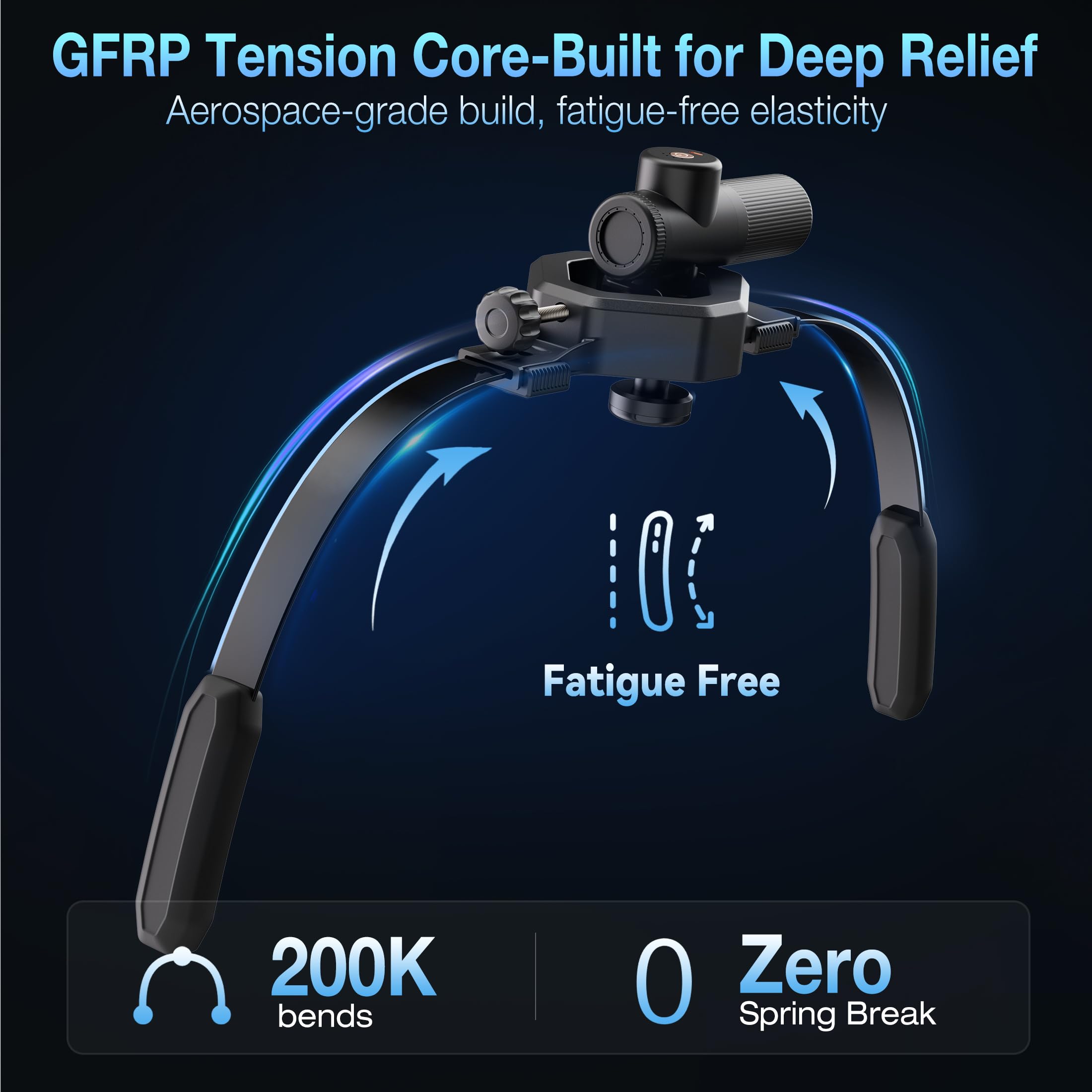 GREENTEC Massage Buddy Holder – Ergonomic Extension Handle + Tension‑Core Flexible Arms for Deep Tissue Relief – Full‑Body Access Without Strain