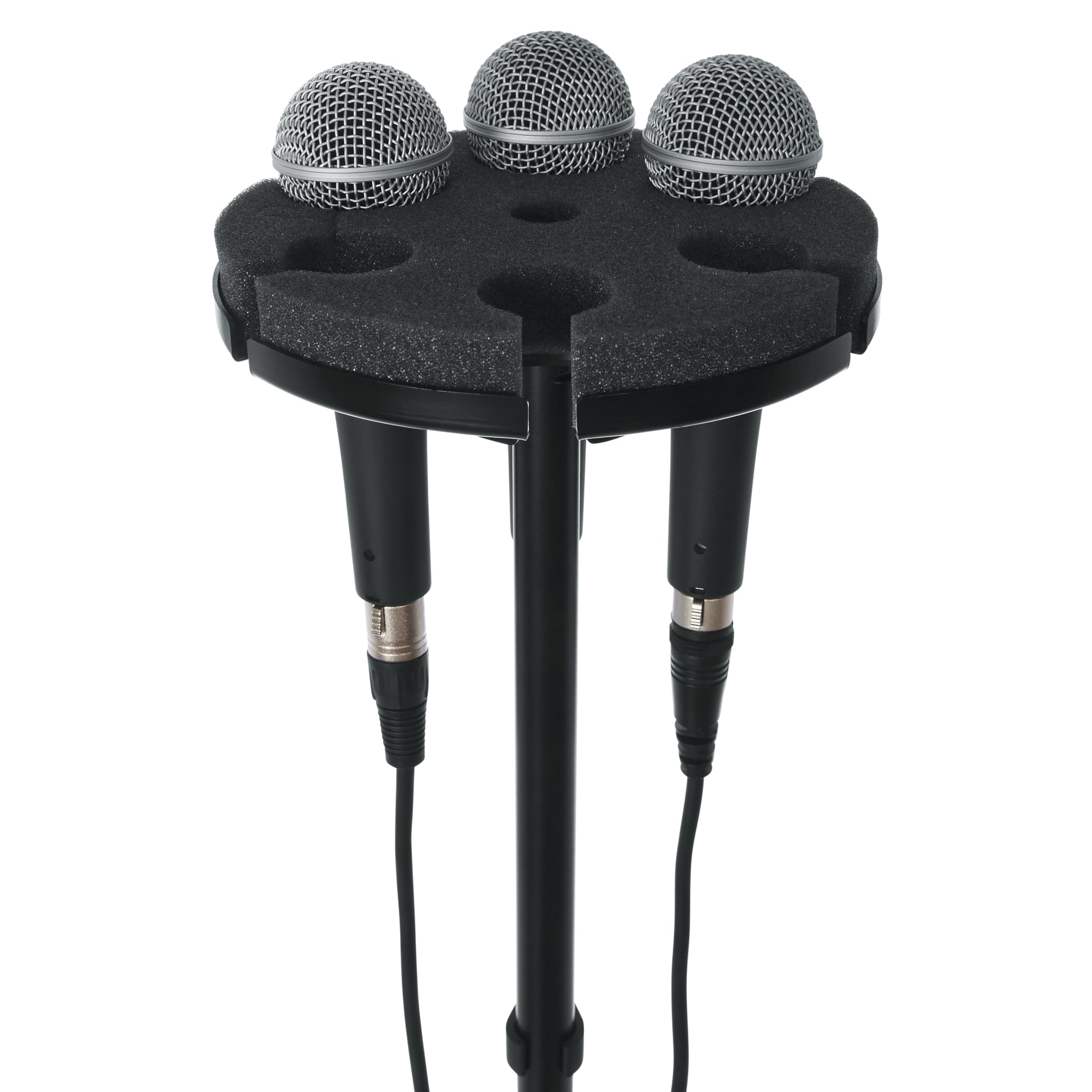 Gator Frameworks GFW-MIC6TRAY Multi Microphone Tray Designed to Hold 6 Mics