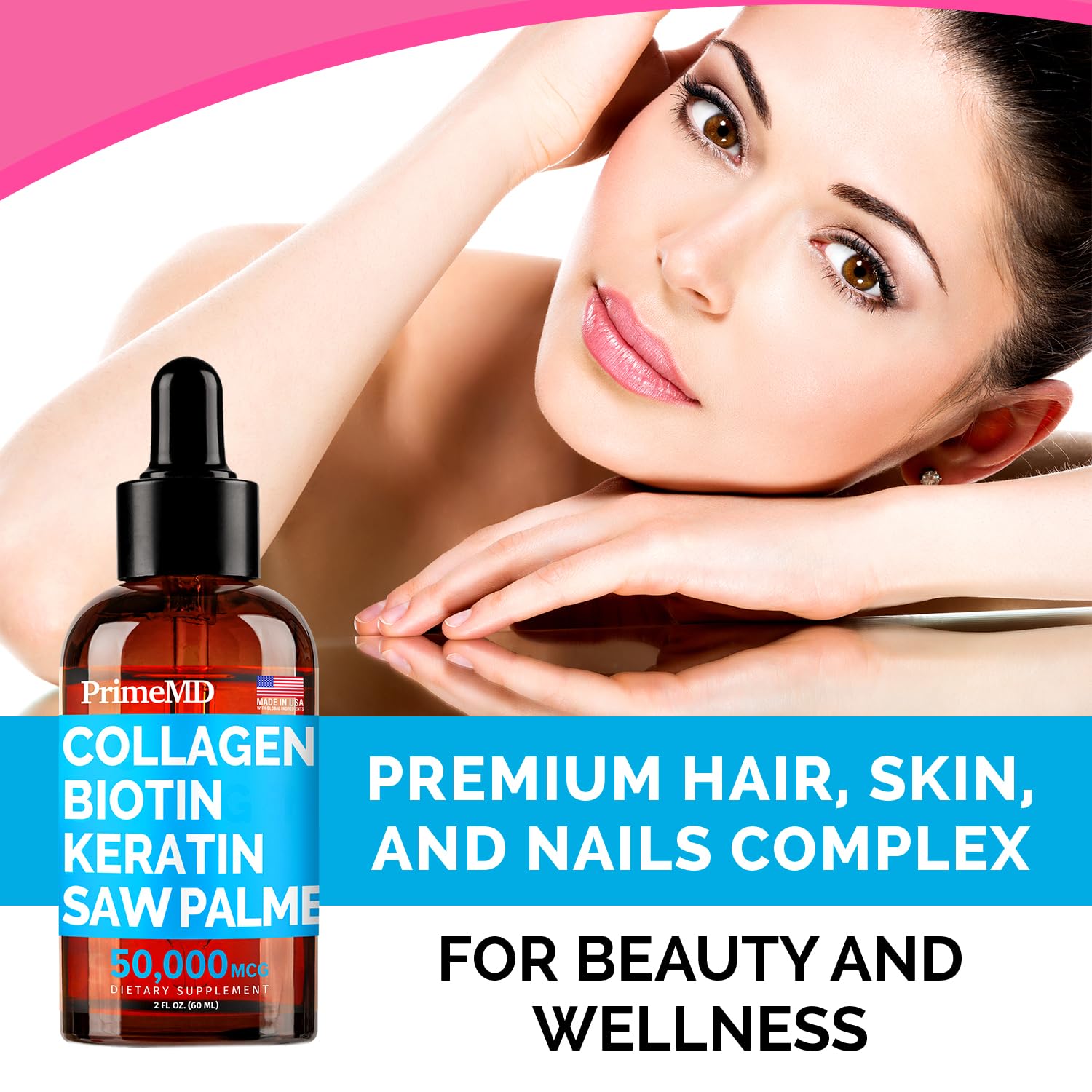 Liquid Collagen Biotin (2pk) and Nitric Oxide (1pk) Supplement Bundle - Potent Vitamins for Hair, Skin, Nails, Heart, Circulatory, and Lipid Support - Non-GMO, Vegan, Gluten-Free