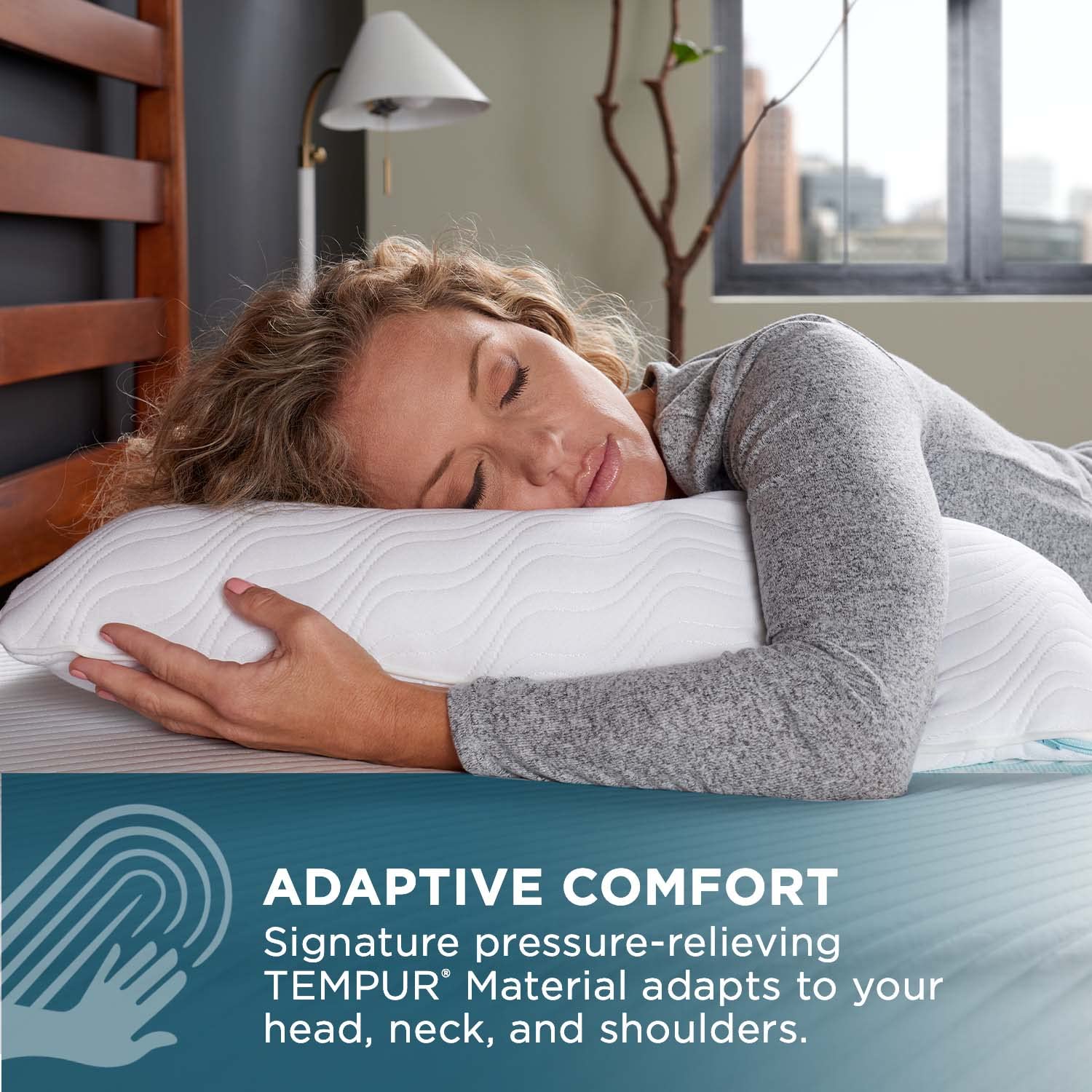 Tempur-Pedic - 15374150 TEMPUR-Cloud ProLo Pillow, Queen, White