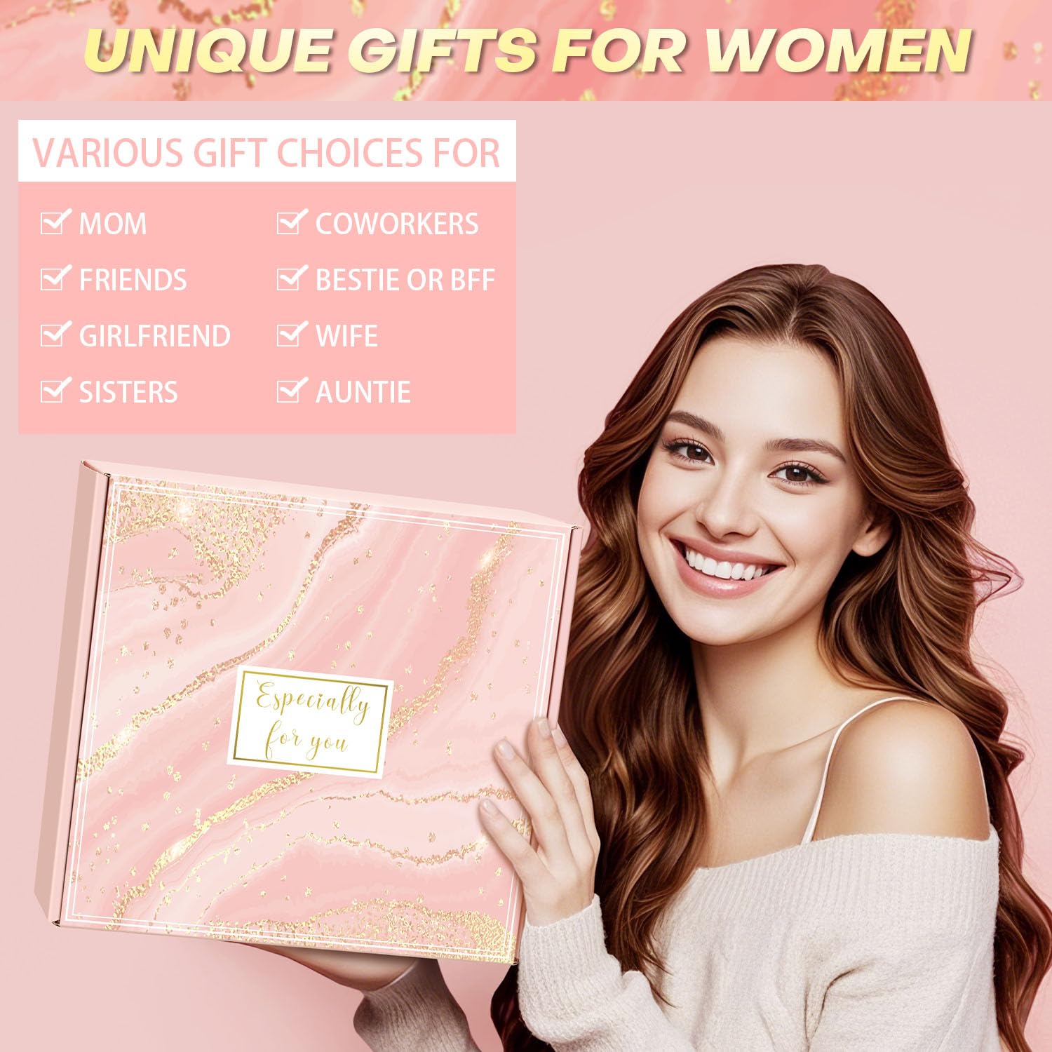 Mothers Day Birthday Gifts for Women Mom Grandma Wife Daughter Gift Basket, Birthday Gifts for Women Mom Wife Best Friend Sister Her, Relaxing Self Care Package Get Well Spa Gift Baskets for Woman