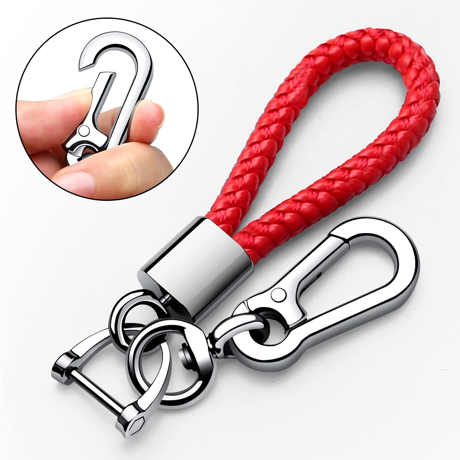 Tukellen for Toyota Key Fob Cover with Keychain,Special Soft TPU Key Case Protector Compatible with 2020-2022 Highlander Corolla Prius,2018-2024 RAV4 Camry Avalon C-HR GT86-Red