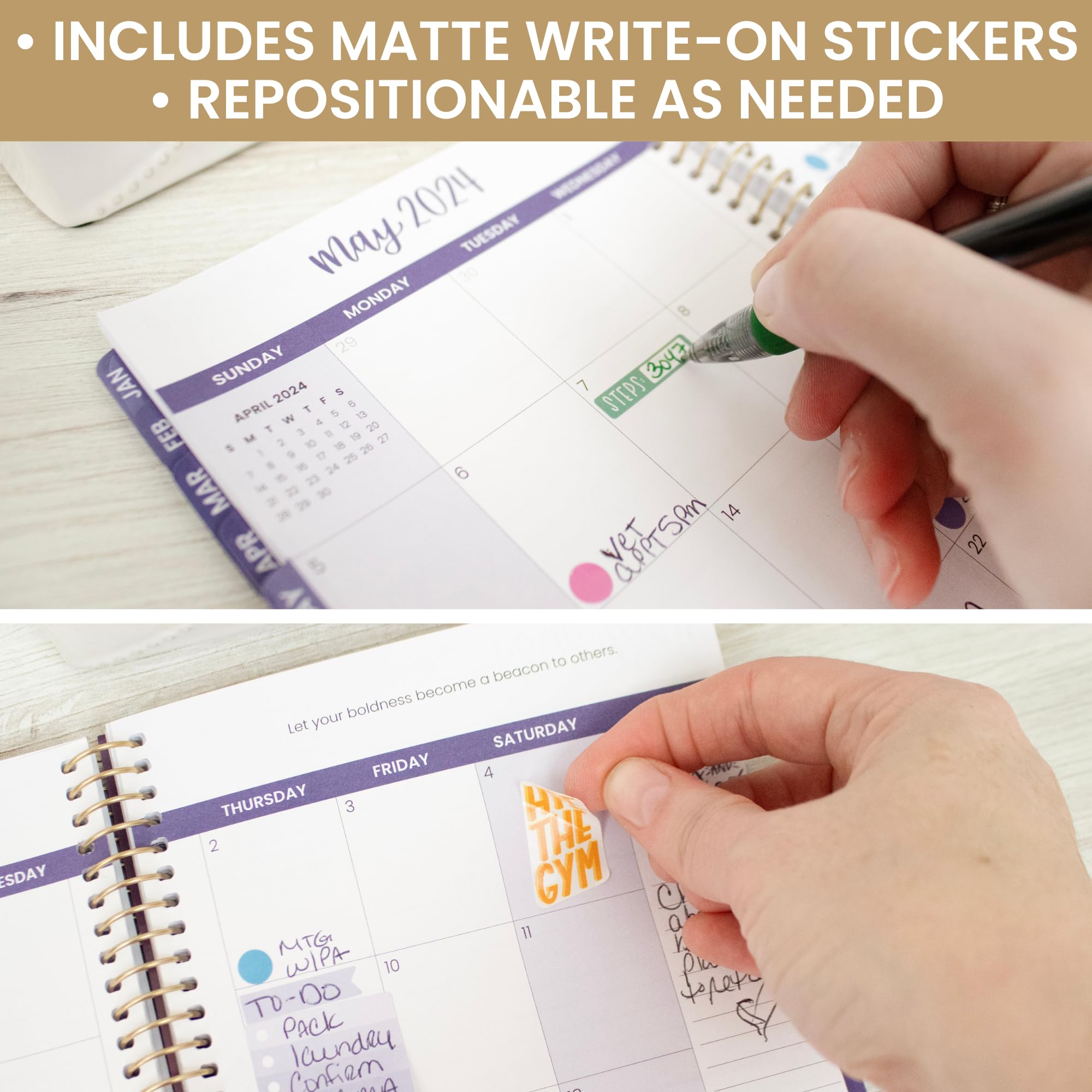bloom daily planners Health Wellness and Fitness Planner Stickers - Variety Sticker Pack - Six Sticker Sheets Per Pack!