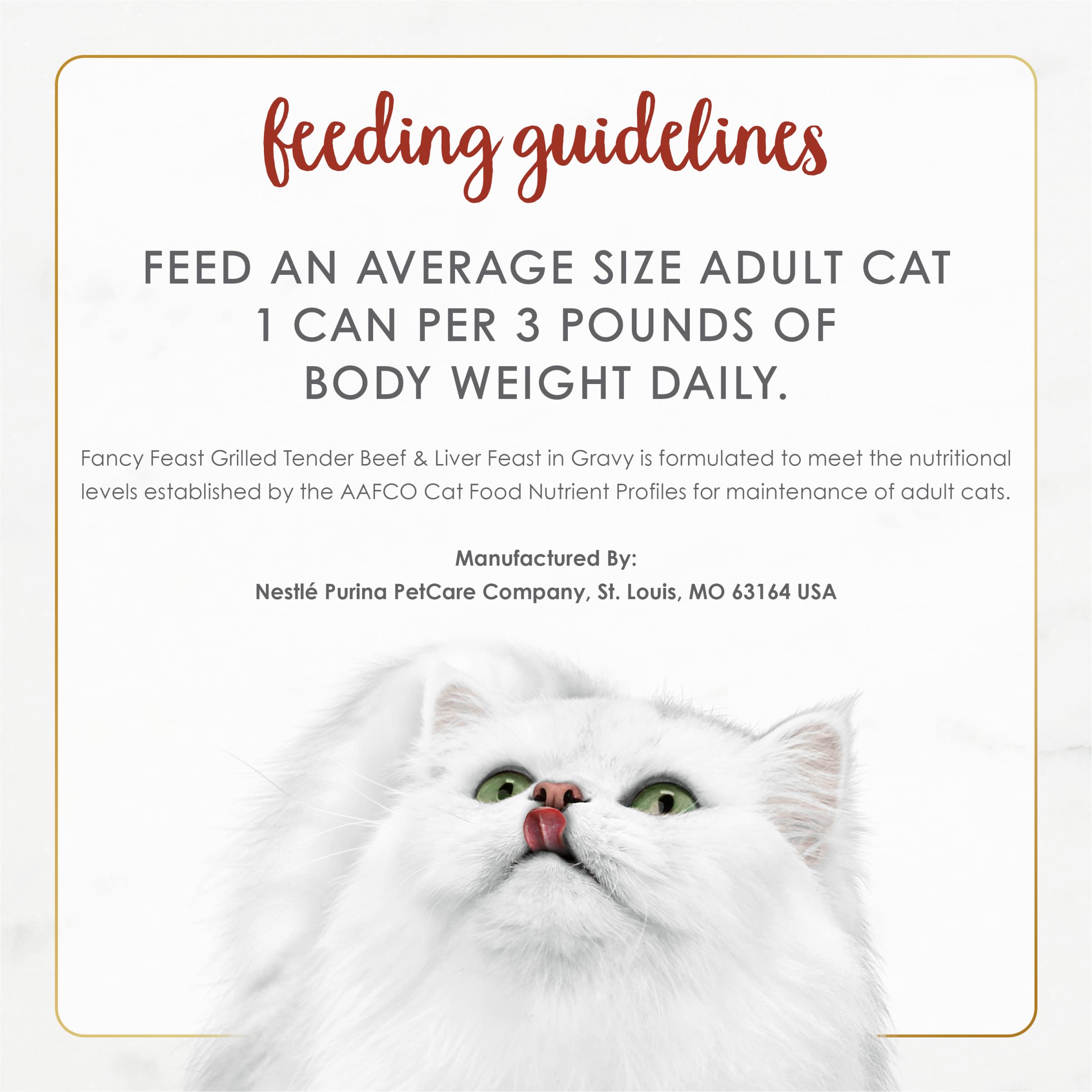 Purina Fancy Feast Grilled Wet Cat Food Beef and Liver Feast in Wet Cat Food Gravy - (Pack of 24) 3 oz. Cans