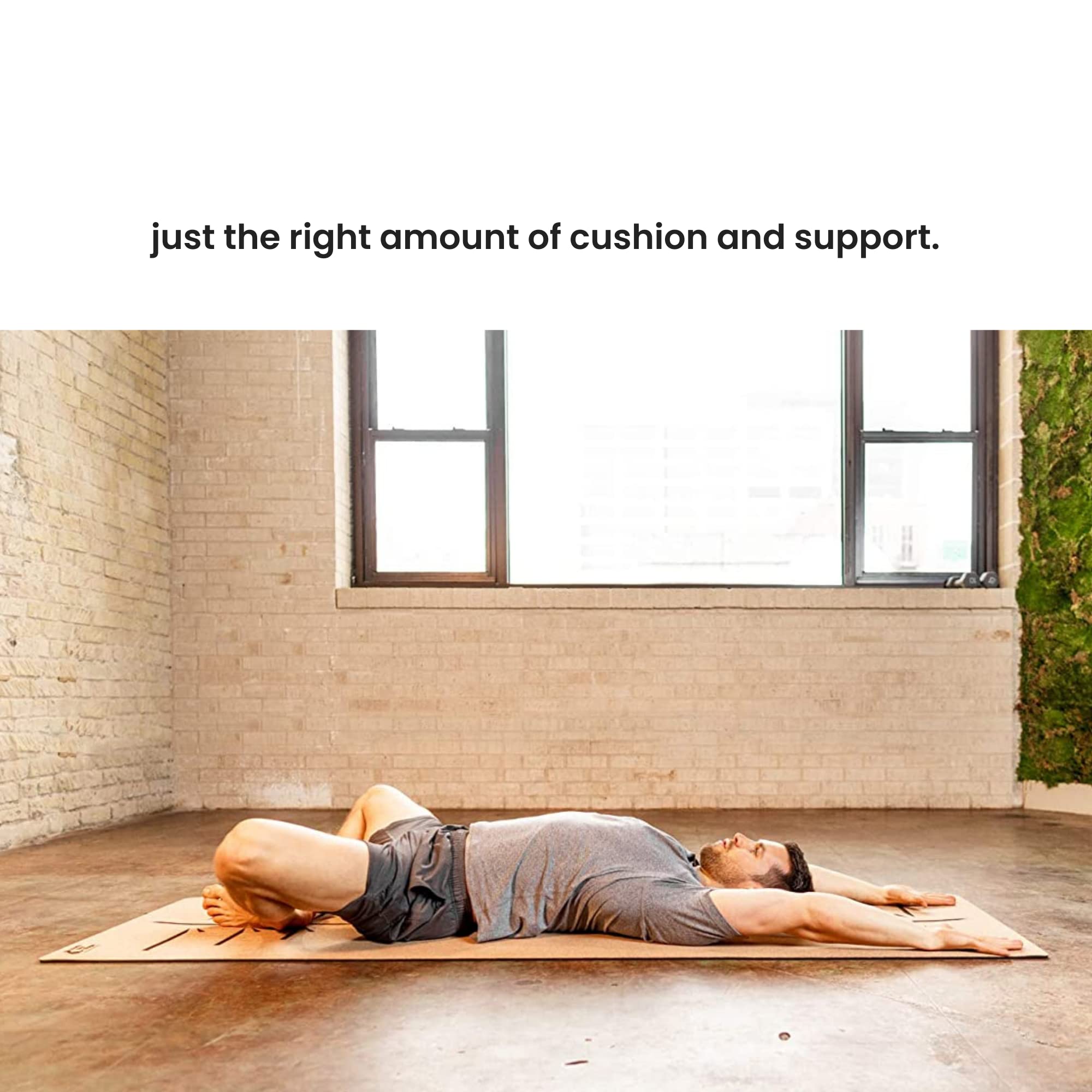 Luxury Cork Yoga Mat - Non Slip, Extra Thick Grip. Thicker, Longer, and Wider for More Comfort and Support. Tough Enough For Hot Yoga. Natural, Non Toxic, and Eco Friendly. Optional Alignment Lines.