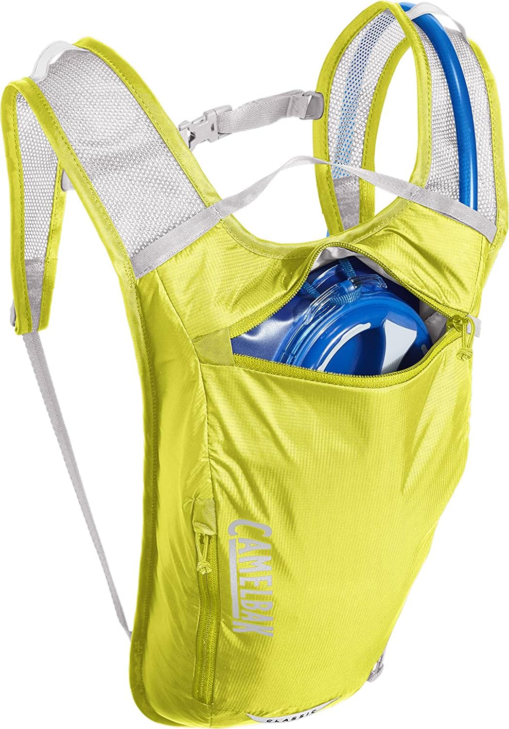 CamelBak Classic Light Bike Hydration Pack Safety Yellow/Silver, 70oz