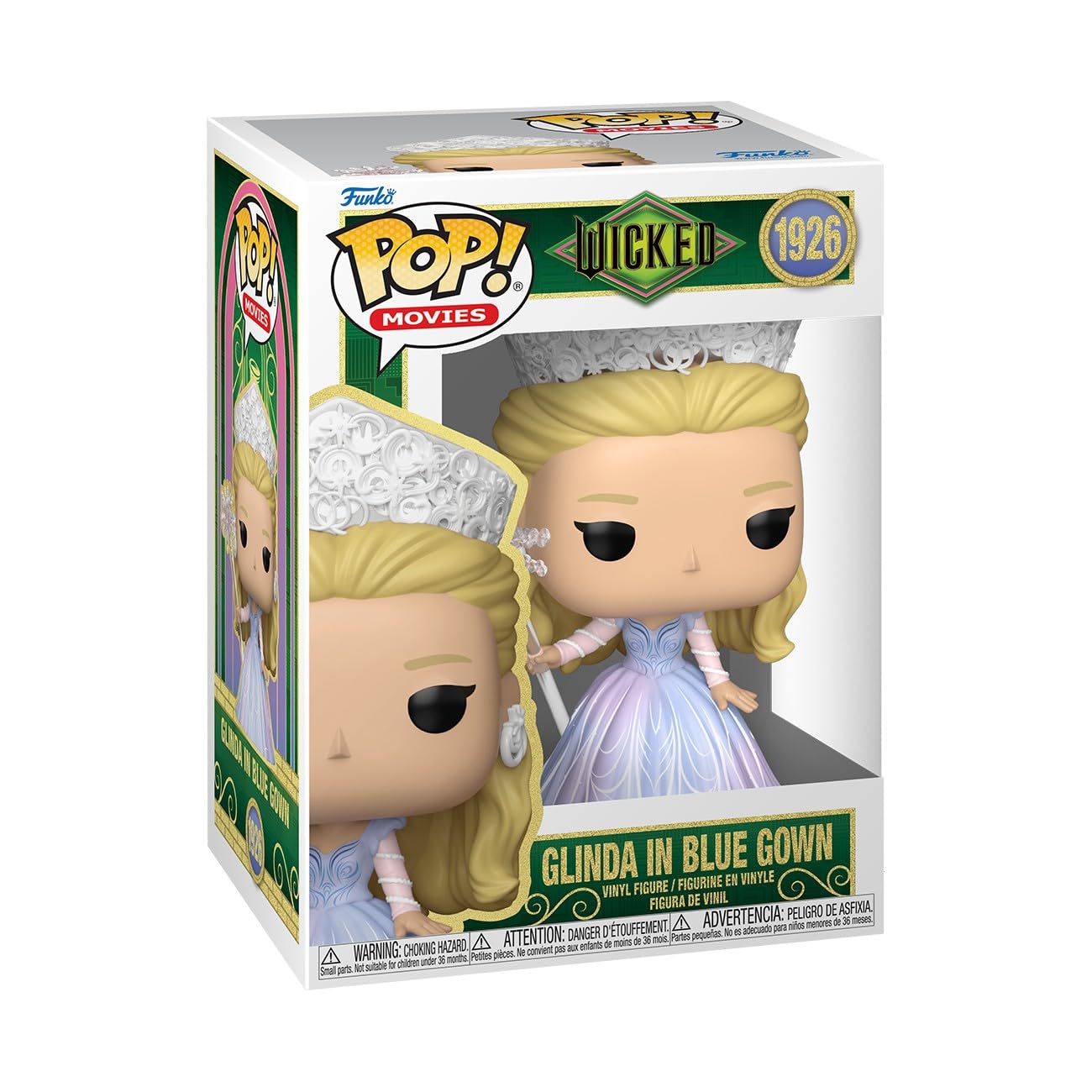 Funko Pop! Movies: Wicked Pt. 2 - Glinda in Blue Gown - Collectable Vinyl Figure - Gift Idea - Official Merchandise - Toys for Kids & Adults - Movies Fans - Model Figure for Collectors and Display
