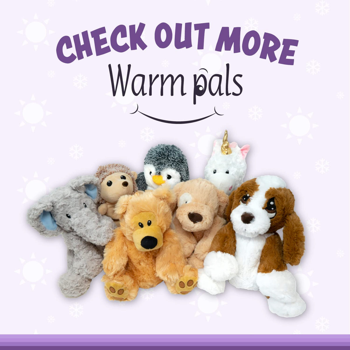 Warm Pals - Peppy Penguin - 1.5lbs - Cozy Microwavable Lavender Scented Plush Toys - Heated Stuffed Animal - Heatable Coolable Bedtime Comfort Plushie