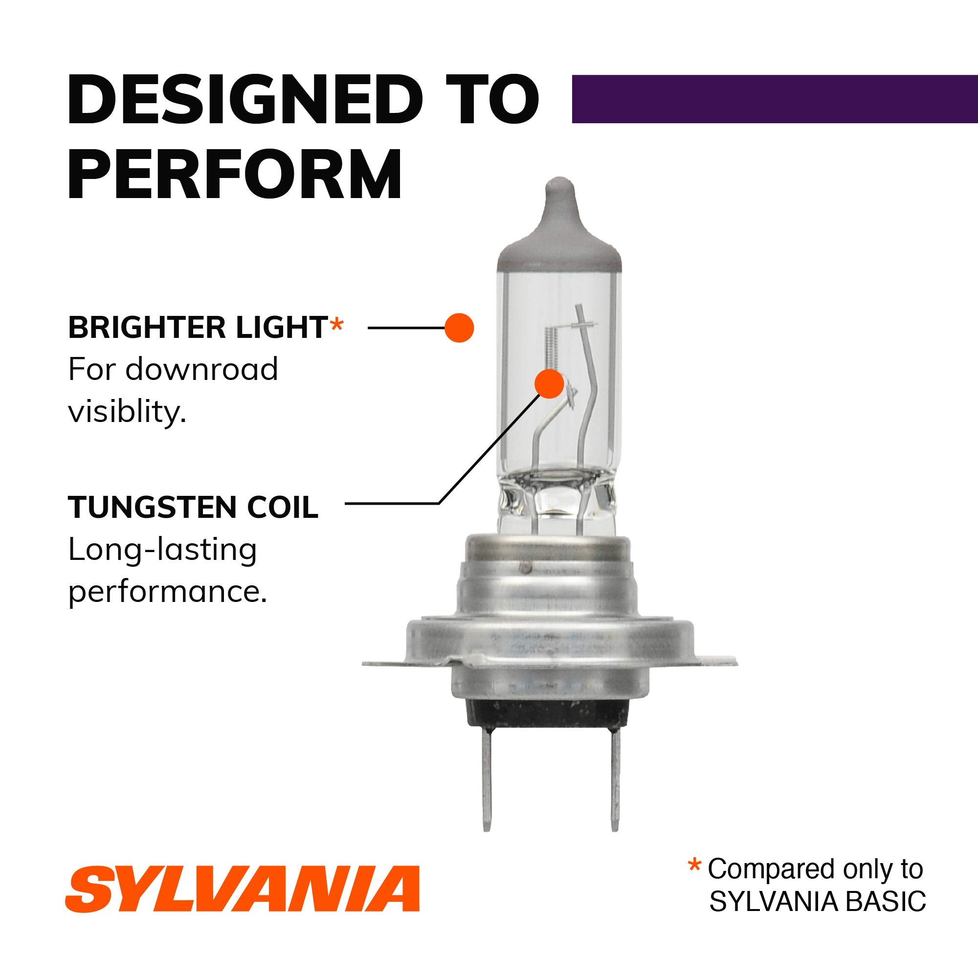 SYLVANIA - H7 XtraVision - High Performance Halogen Headlight Bulb, High Beam, Low Beam and Fog Replacement Bulb (Contains 2 Bulbs)