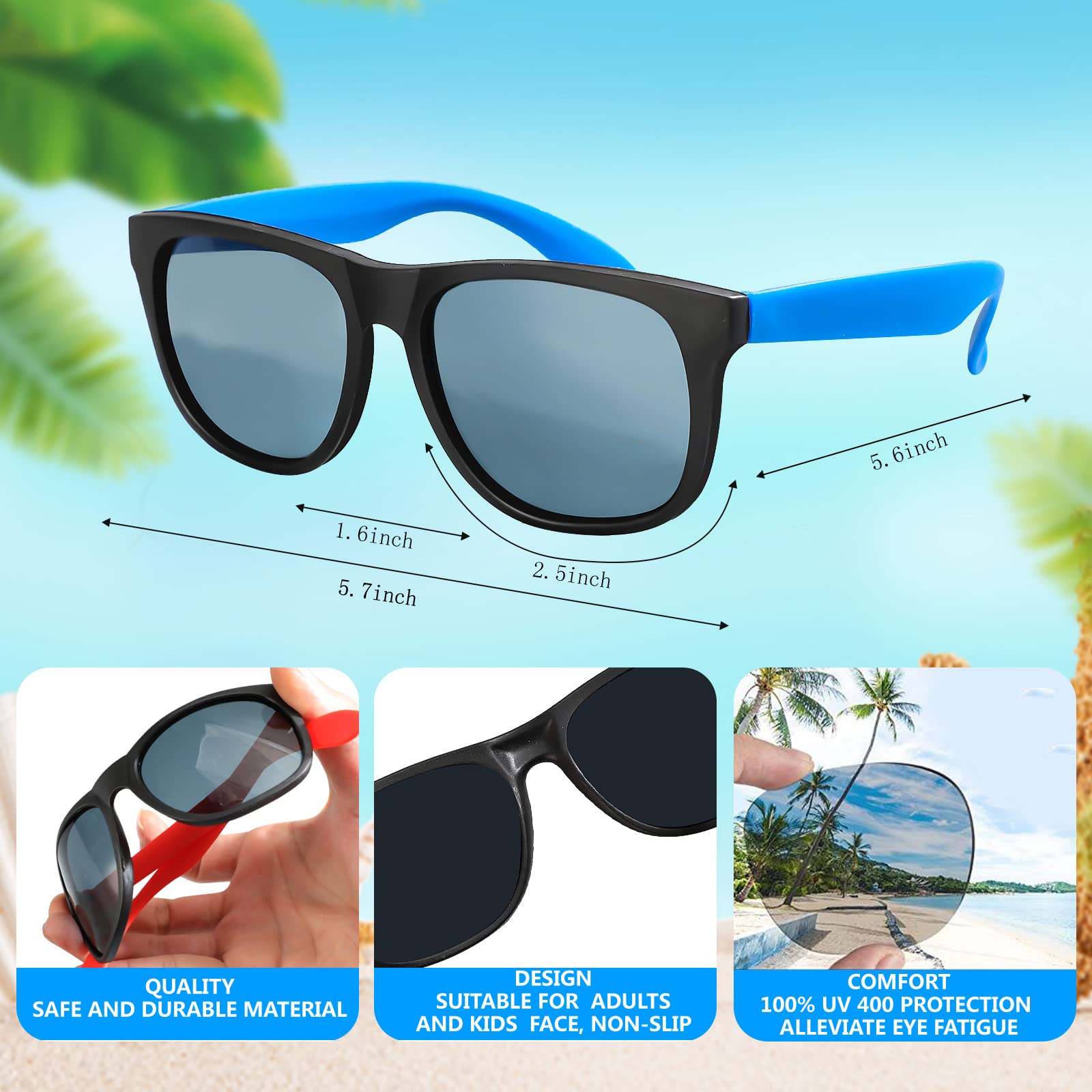 72 Pack Bulk Sunglasses Party Favors,18 Colors Neon Party Sunglasses in bulk for Adults and Kids,80's Style Sun Glasses for Summer Pool,Beach,Classroom Prize,Birthday Goody Bag,Goodie Bag Fillers