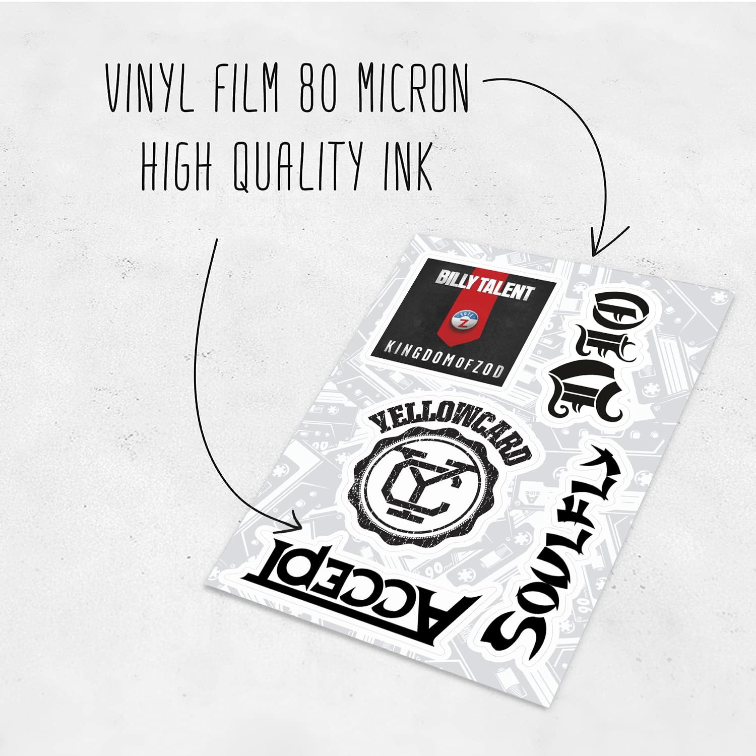 BulbaCraft Legendary Rock Band Stickers – Heavy Metal Laptop Decals - Vinyl Band Stickers for Adults, Rock Stickers and Decals, Gifts for Women & Men