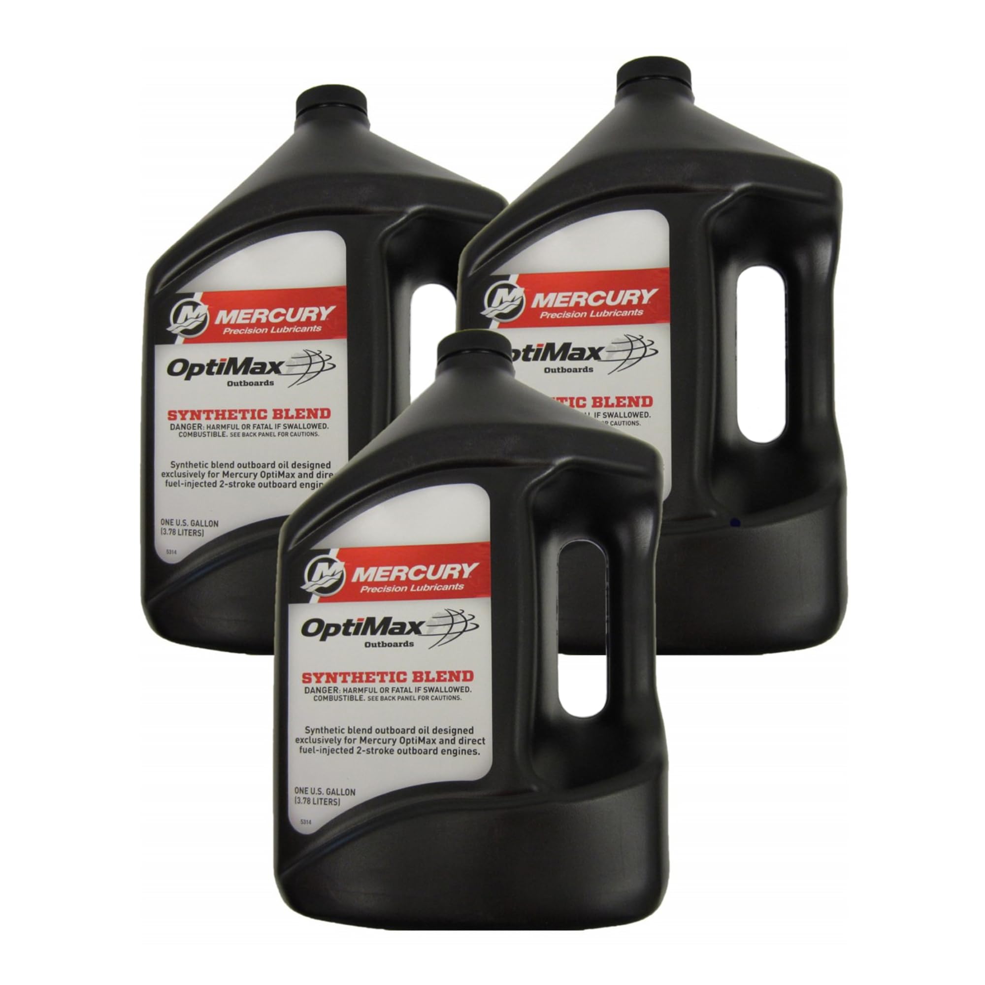 OEM Mercury Optimax/DFI 2-Cycle Outboard Oil Case of 3 Gallons