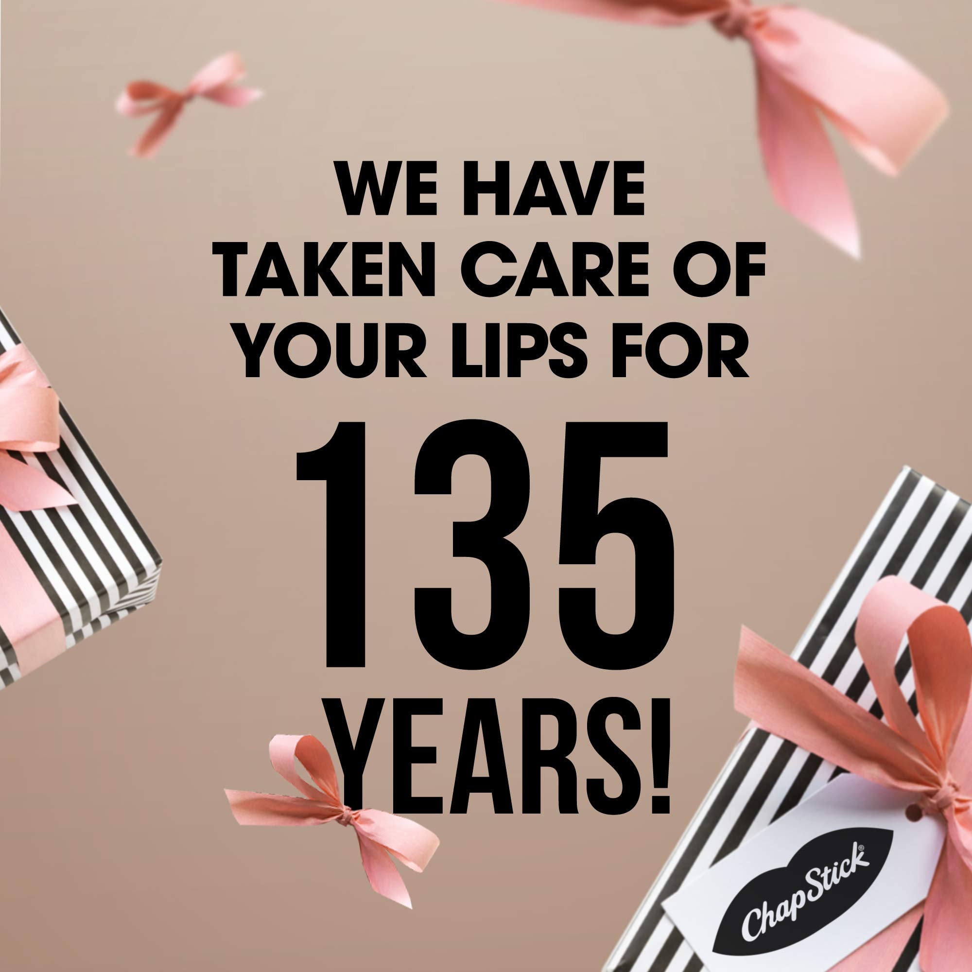 ChapStick Classic (1 Box of 12 Sticks, 12 Total Sticks, Strawberry Flavor) Skin Protectant Flavored Lip Balm Tube, 0.15 Ounce Each