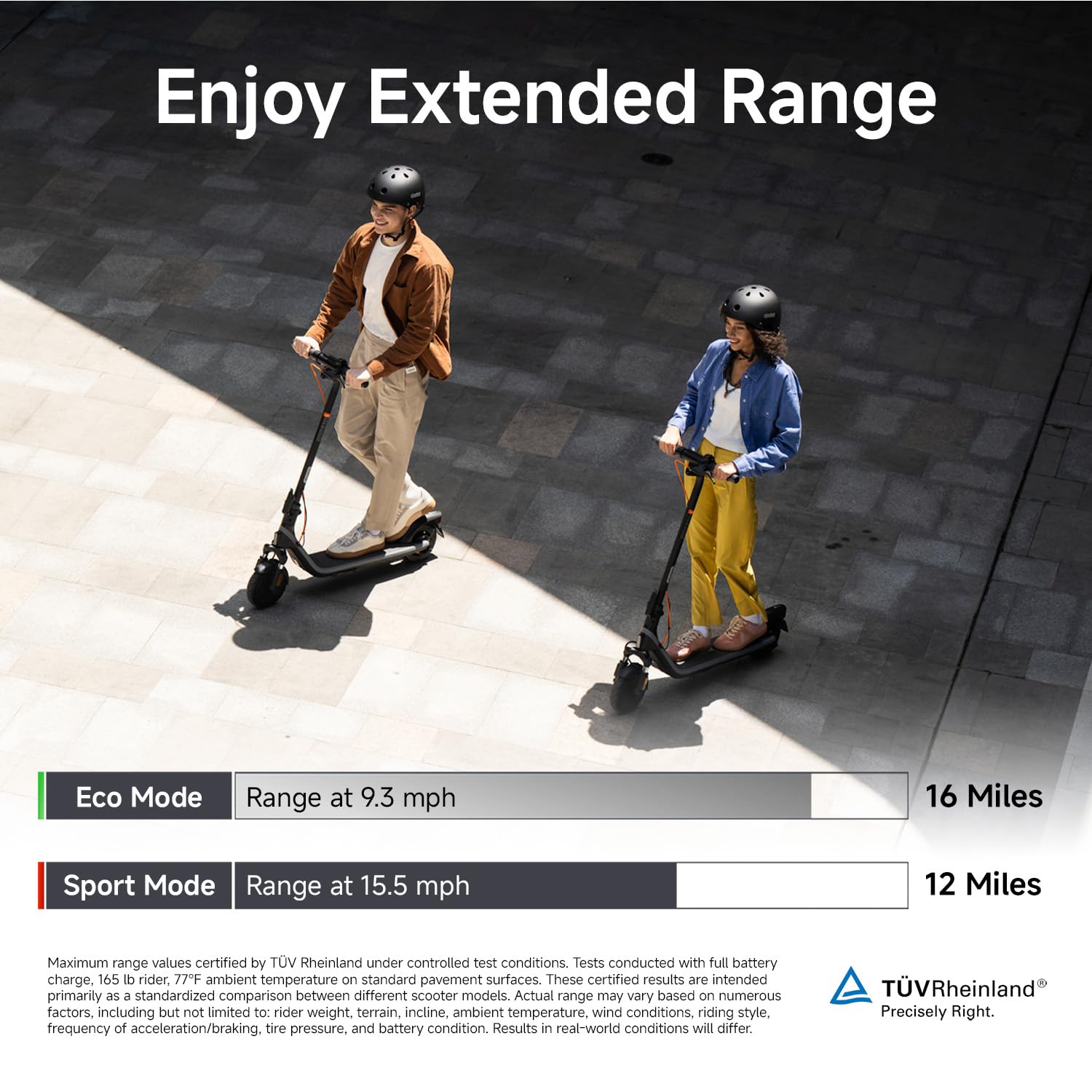 Segway Ninebot E2 Plus II Electric Scooter, 15.5 MPH, 16 Miles Max Range, Front Suspension, 8.1" Shock-Absorbing Tires, Dual Brakes, Scooter for Adults, UL-2272 2271 Certified