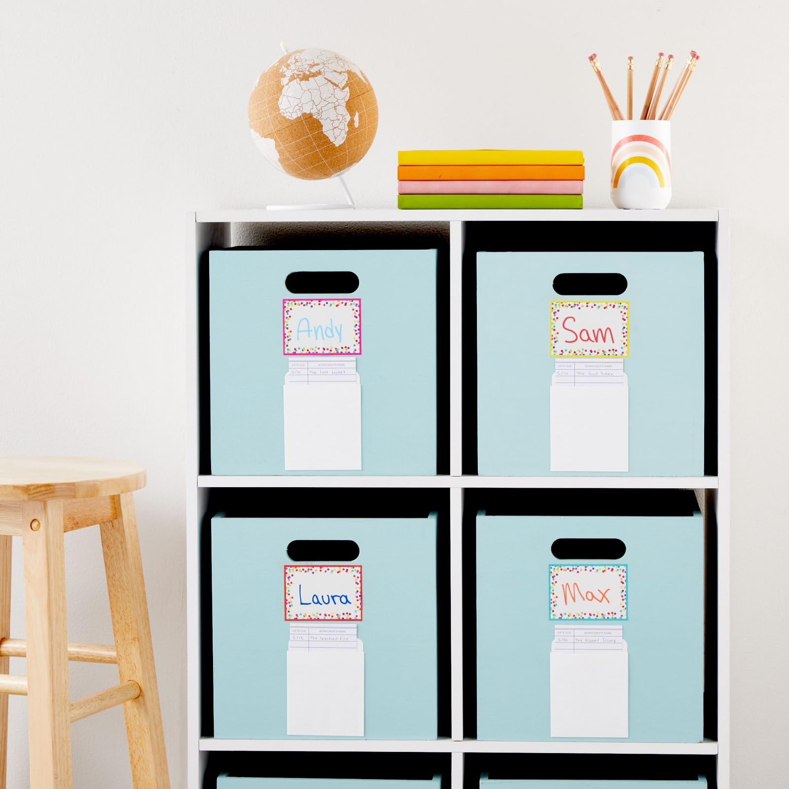 100 Pack Library Card Pockets Self Adhesive for Book Checkouts, CDs, DVDs, Classroom Supplies (3.5 x 4.5 in)