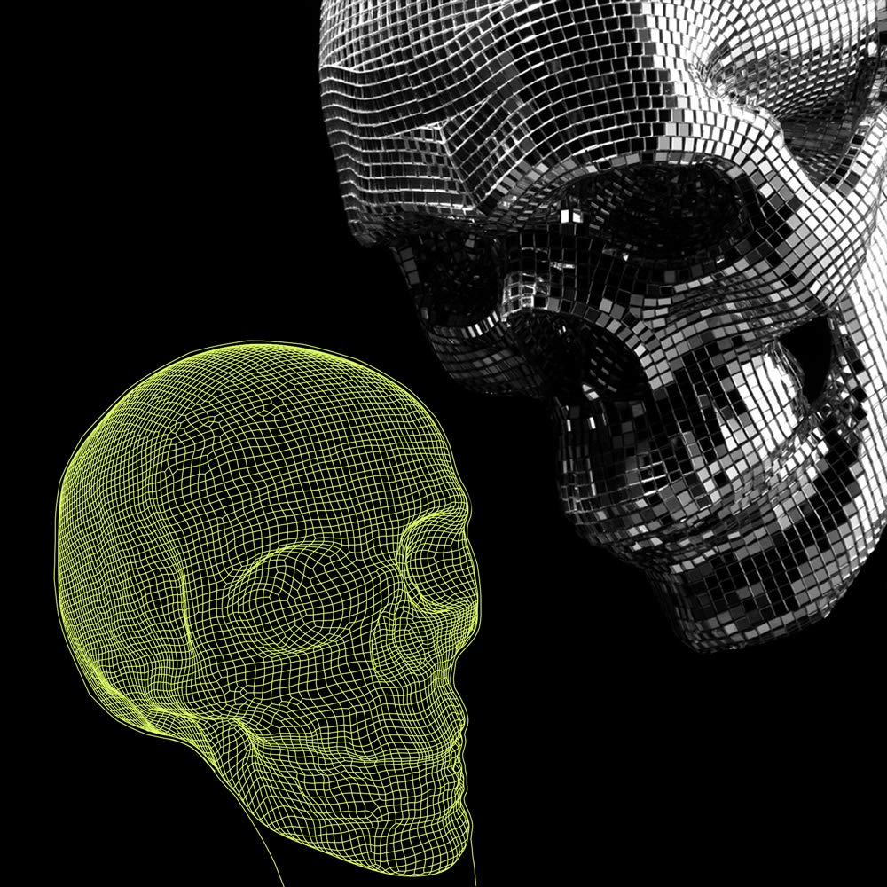 FULLOSUN Skull 3D Lamp Optical Illusion Night Light, Death Model Holiday Gift for Holloween Ghost Festival, Men Room Night Light with Remote Control 16 Colors Changing