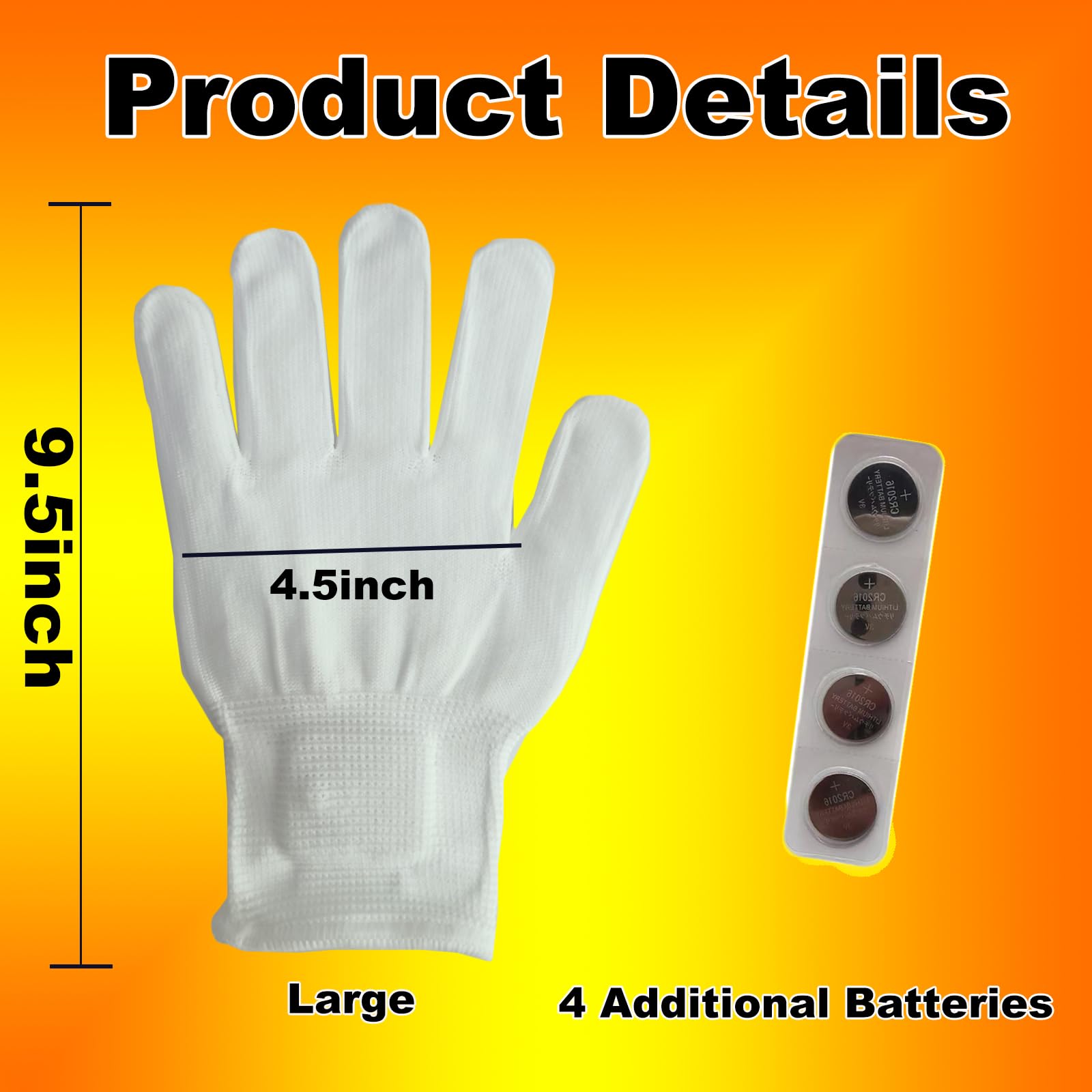 COTRUERE 12 Color Led Light up Gloves Cool Finger Flashing Toys Rave Party Favor Gifts for Boys Girls Halloween Christmas Easter Basket Birthday Parties for Kids Teens Adults(1 Pair)