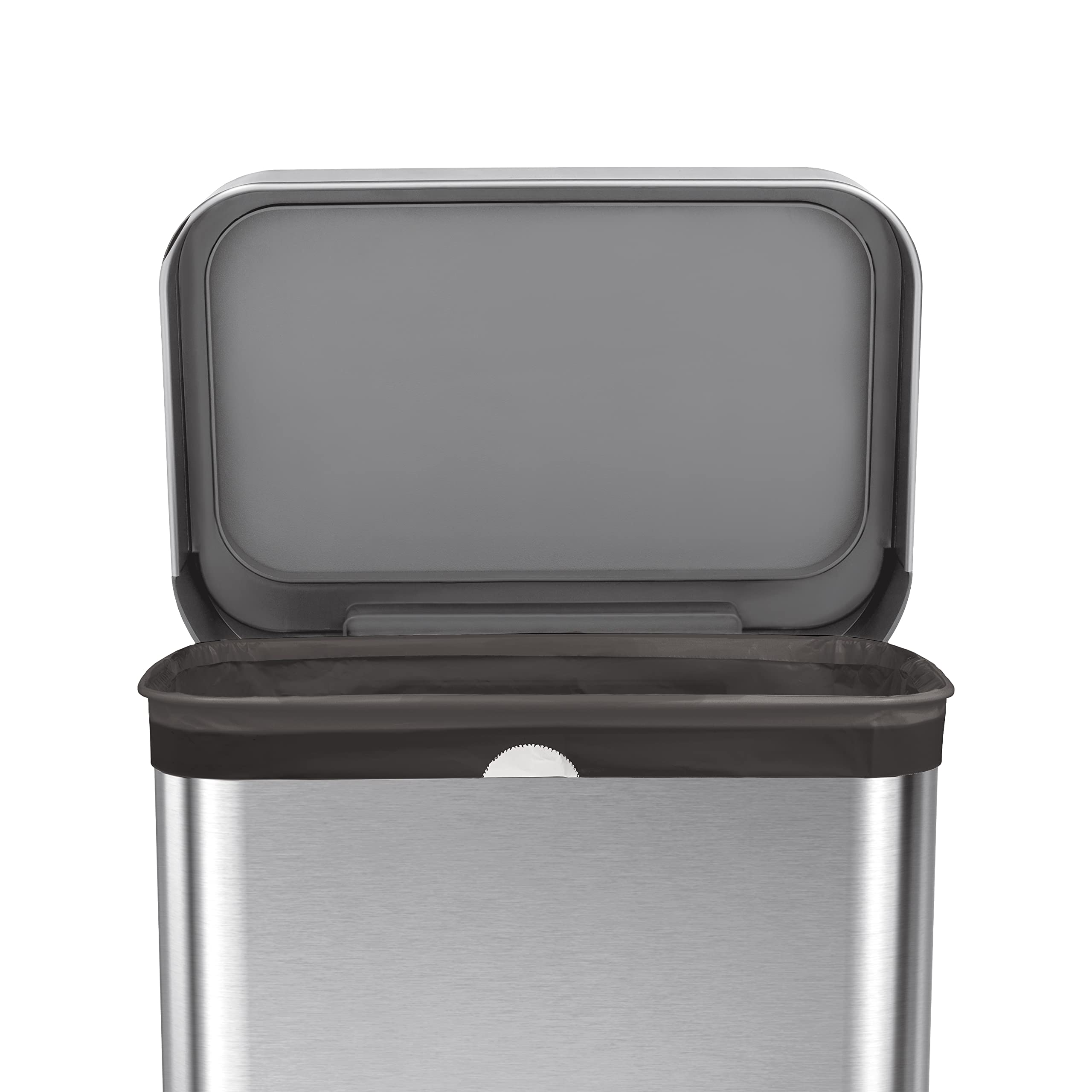 simplehuman Code Q 60 Count, Genuine Odorsorb Custom Fit Liners, Drawstring Odor Absorbing Trash Bags in Dispenser Packs, 50-65 Liter / 13-17 Gallon