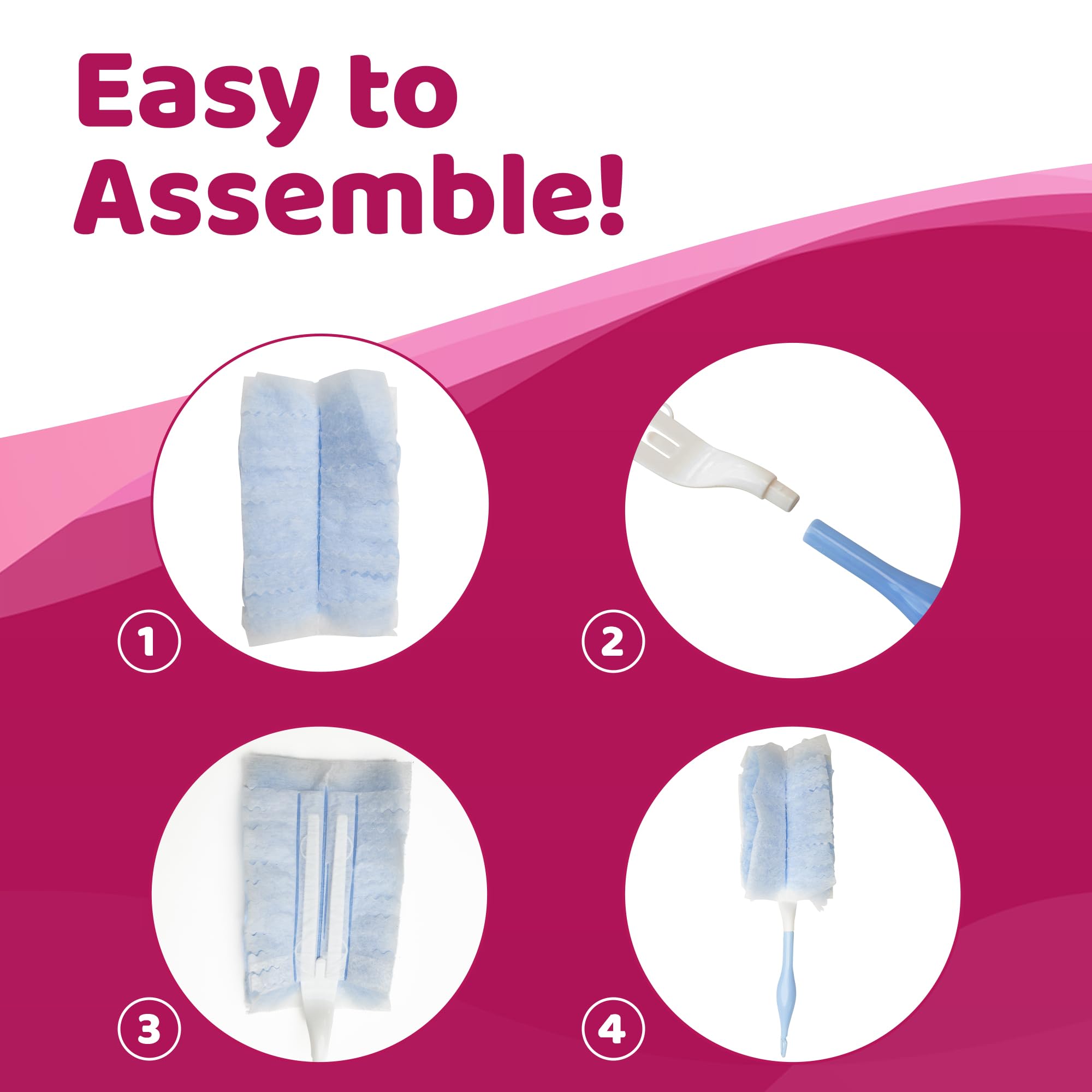 Set of 25 Dusters Refills and 1 Handle. Quality 180 Multi-Surface Duster Refill - Bulk Disposable Replacement Head - for Cleaning Furniture, Electronics, Fans, Office, Car