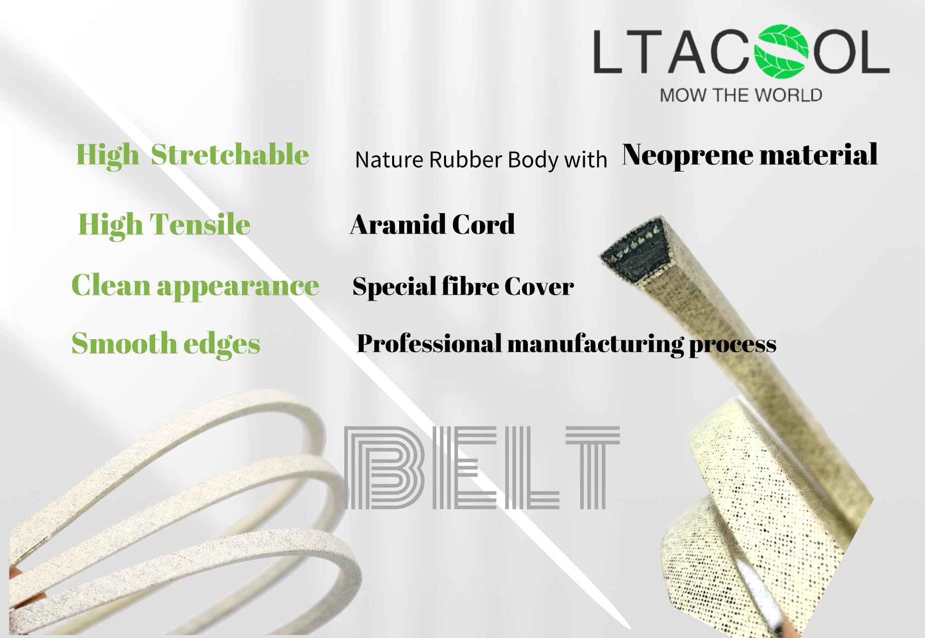 LTACOOL Lawn Mower Deck Belt Compatible with MTD Troy-Bilt Cub Cadt Craftsman 954-04329 954-04329A 754-04329 754-04329A CMXGZAM501084 490-501-C067, ZT1 ZT2