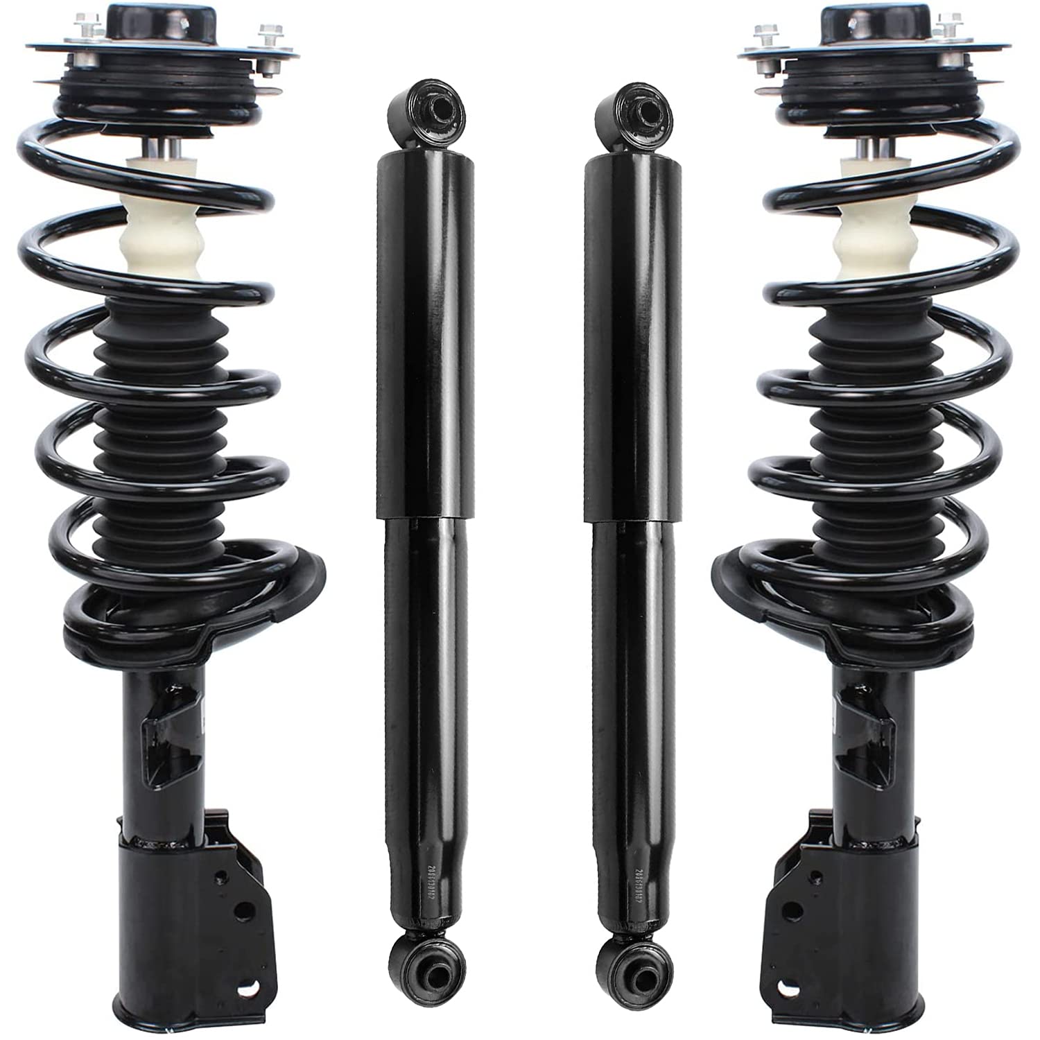 Detroit Axle - Struts Shocks for Chevy Equinox GMC Terrain Saturn Vue Pontiac Torrent Complete 2 Front Ready Struts with Coil Spring 2 Rear Shock Absorbers Replacement Suspension Kit