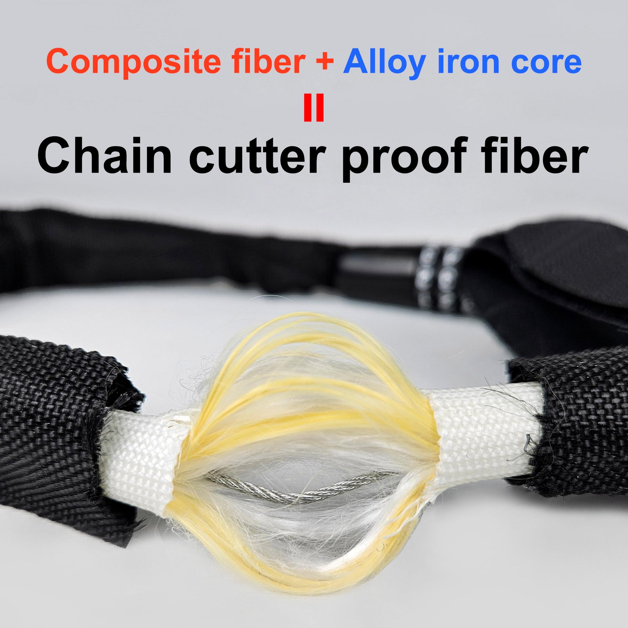 Light Weight Bike Lock for Heavy Duti Anti Theft - 59 inches - Bike Chain Locks with Chain Cutter Proof Fiber - Patented Korea - Scooter Lock - ebike Lock Cable - Bicycle Security Cable (59 inches)