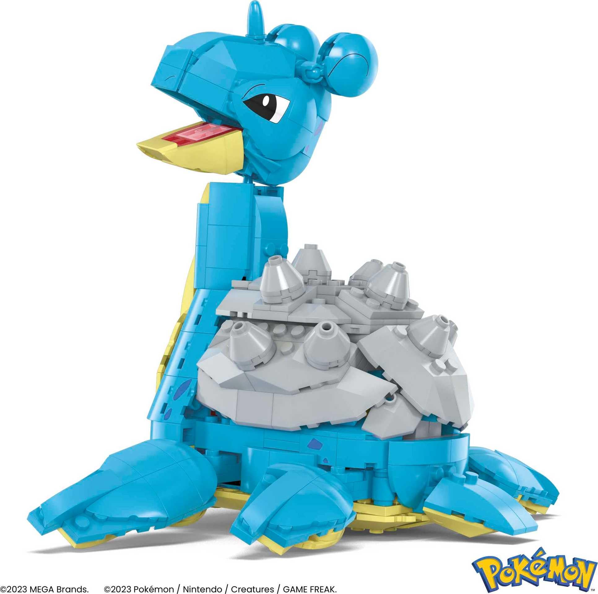 MEGA Pokémon Building Toys Set Lapras with 527 Pieces, Articulated and Poseable with Motion, 6 Inches Tall, for Kids