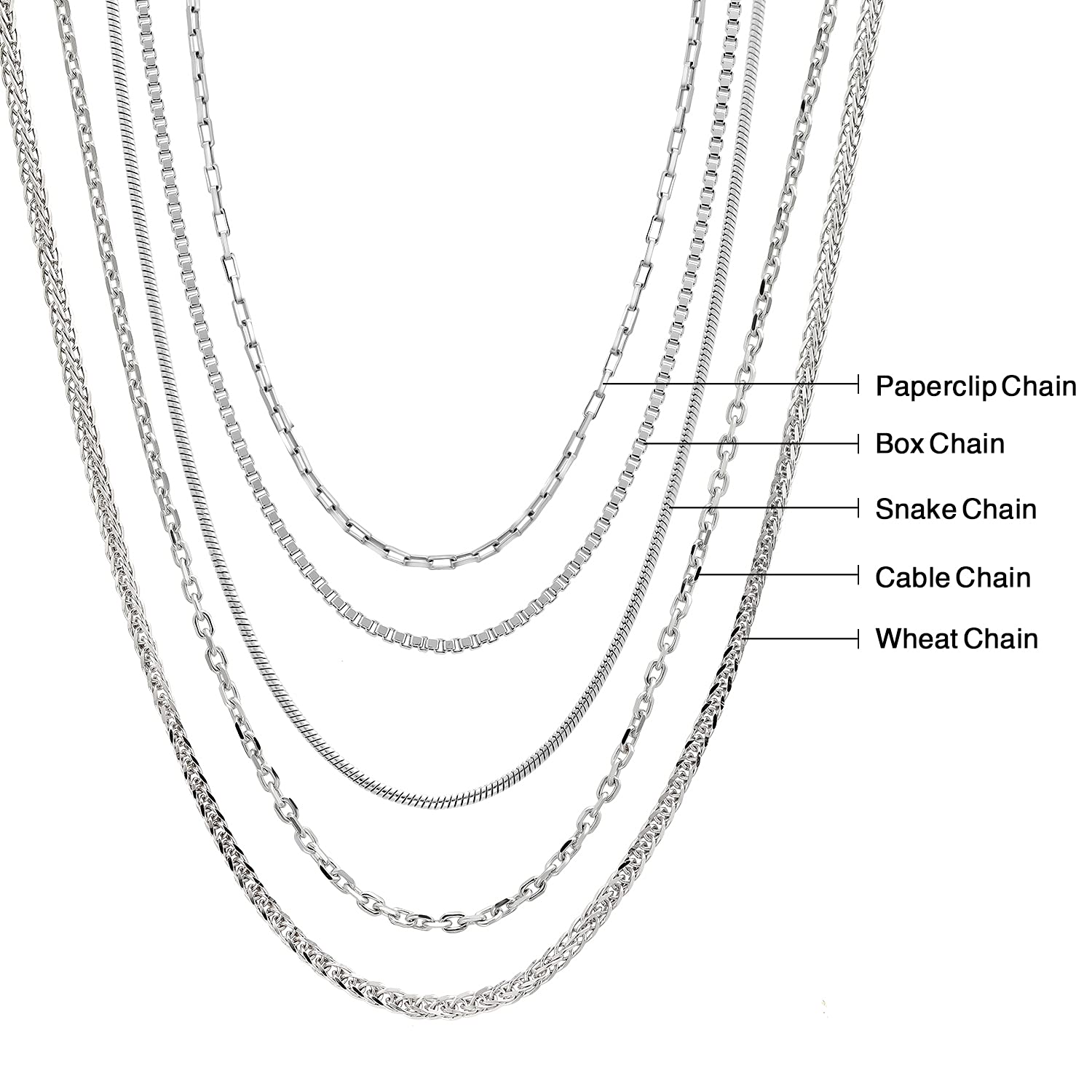 Customized Personalized Women's Necklace with 3 Gemstone Birthstone | 925 Silver Jewelry for Mom Wife Grandma Sister Friend | 18 Inch Chain | Anniversary Birthday Mother’s Day Christmas Valentine's